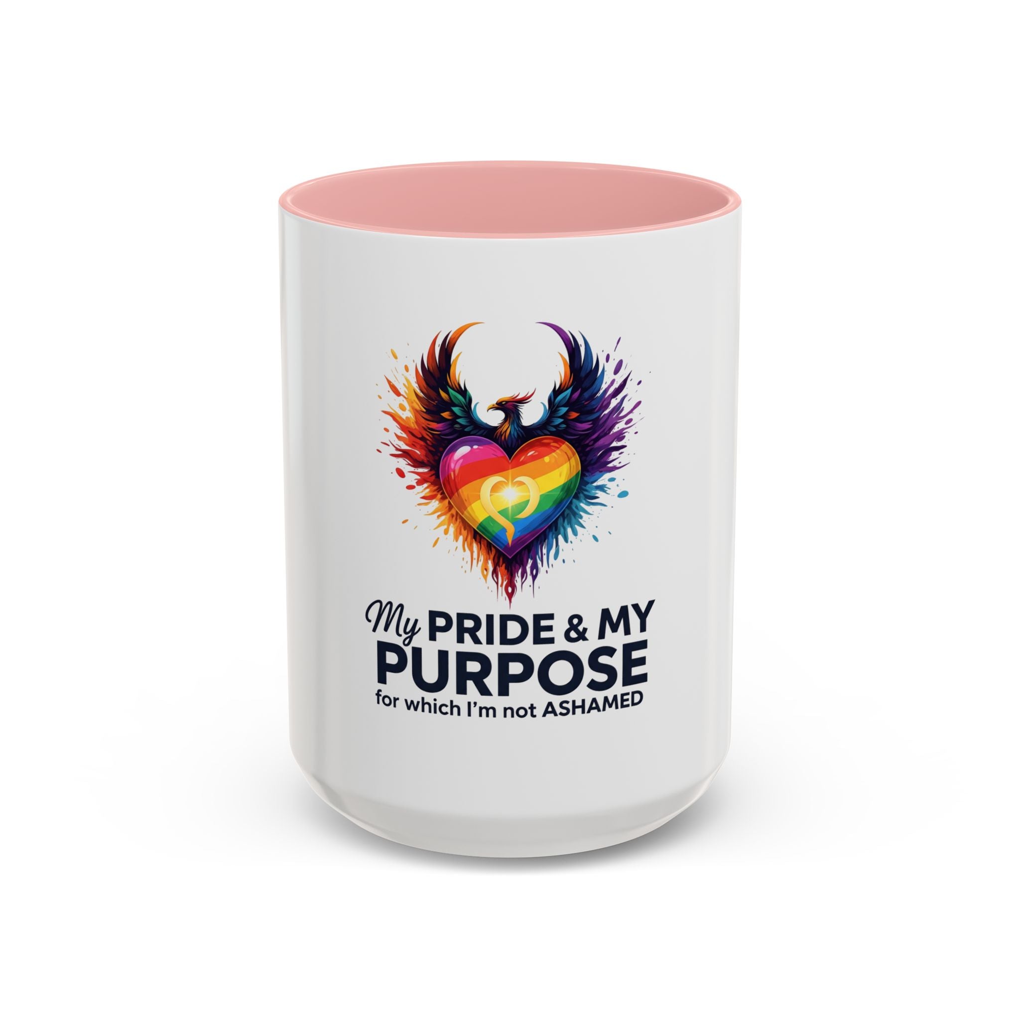 My Pride & My Purpose™ Premium Accent Coffee Mug | LGBTQ+ Pride Drinkware