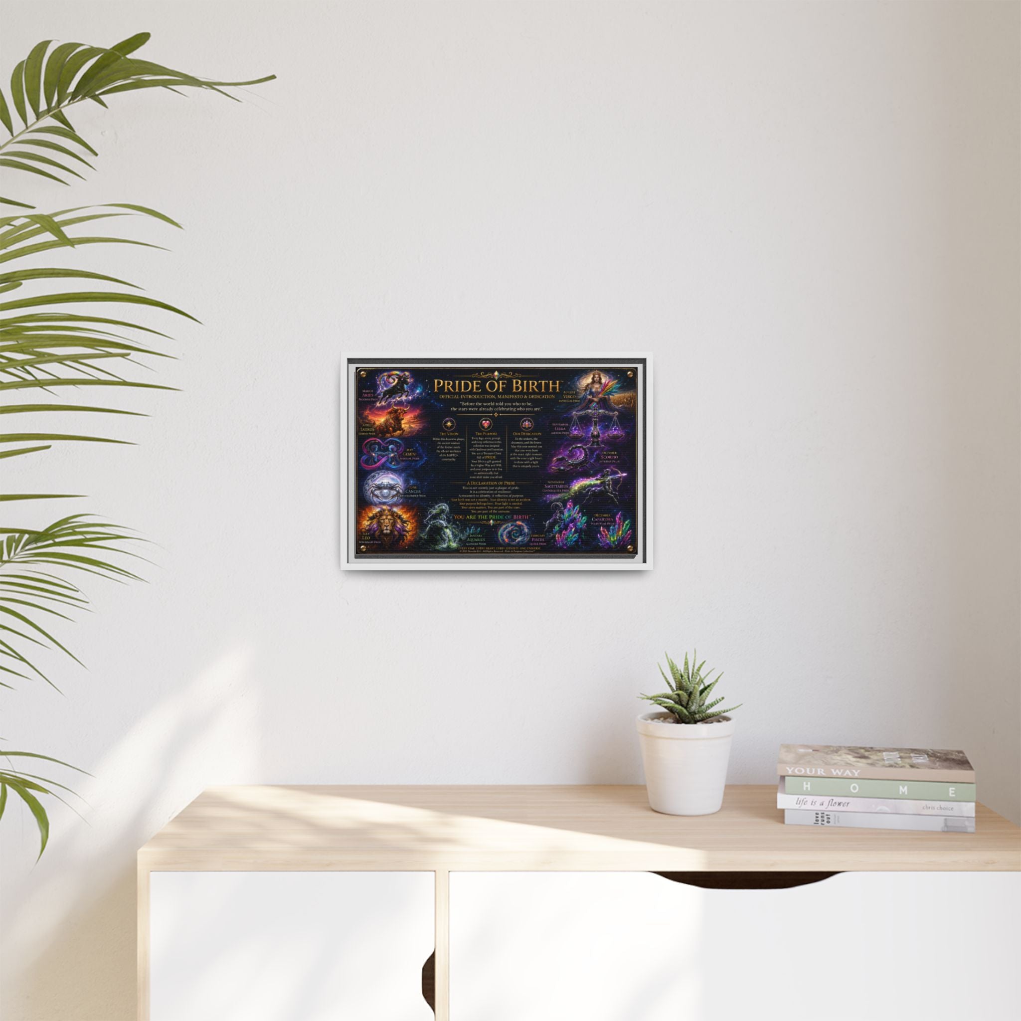 "Pride of Birth™ – Signature Legacy Canvas"™  Matte Canvas Framed Art