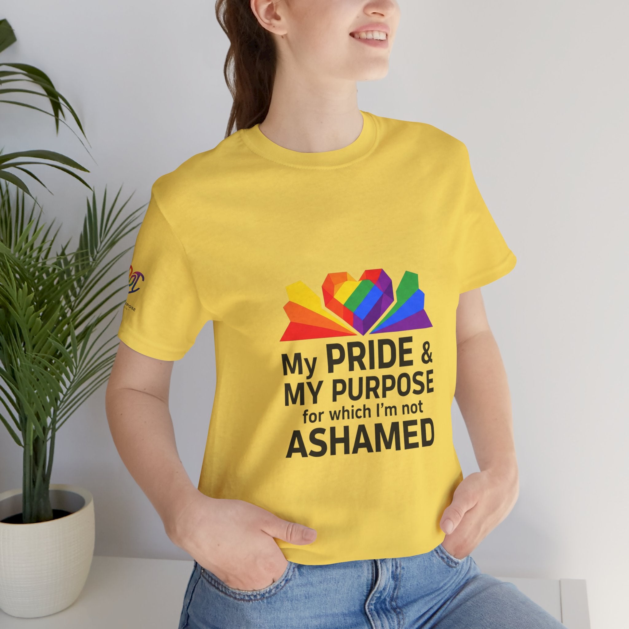 My Pride & My Purpose™ Heavyweight Unisex Tee | LGBTQ+ Pride
