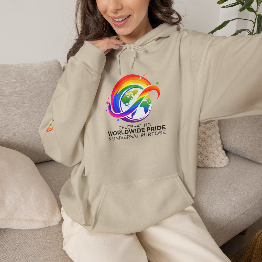 Celebrating Worldwide Pride & Universal Purpose™ Heavy Blend Hoodie | Pride Affirmation
