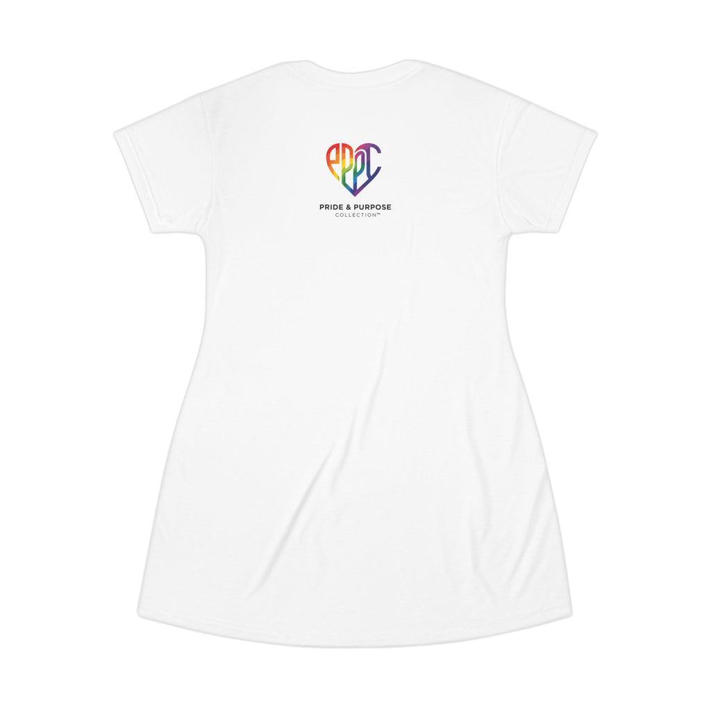 And God Said; Let There Be Pride™ Premium T-Shirt Dress | LGBTQ+ Faith Apparel
