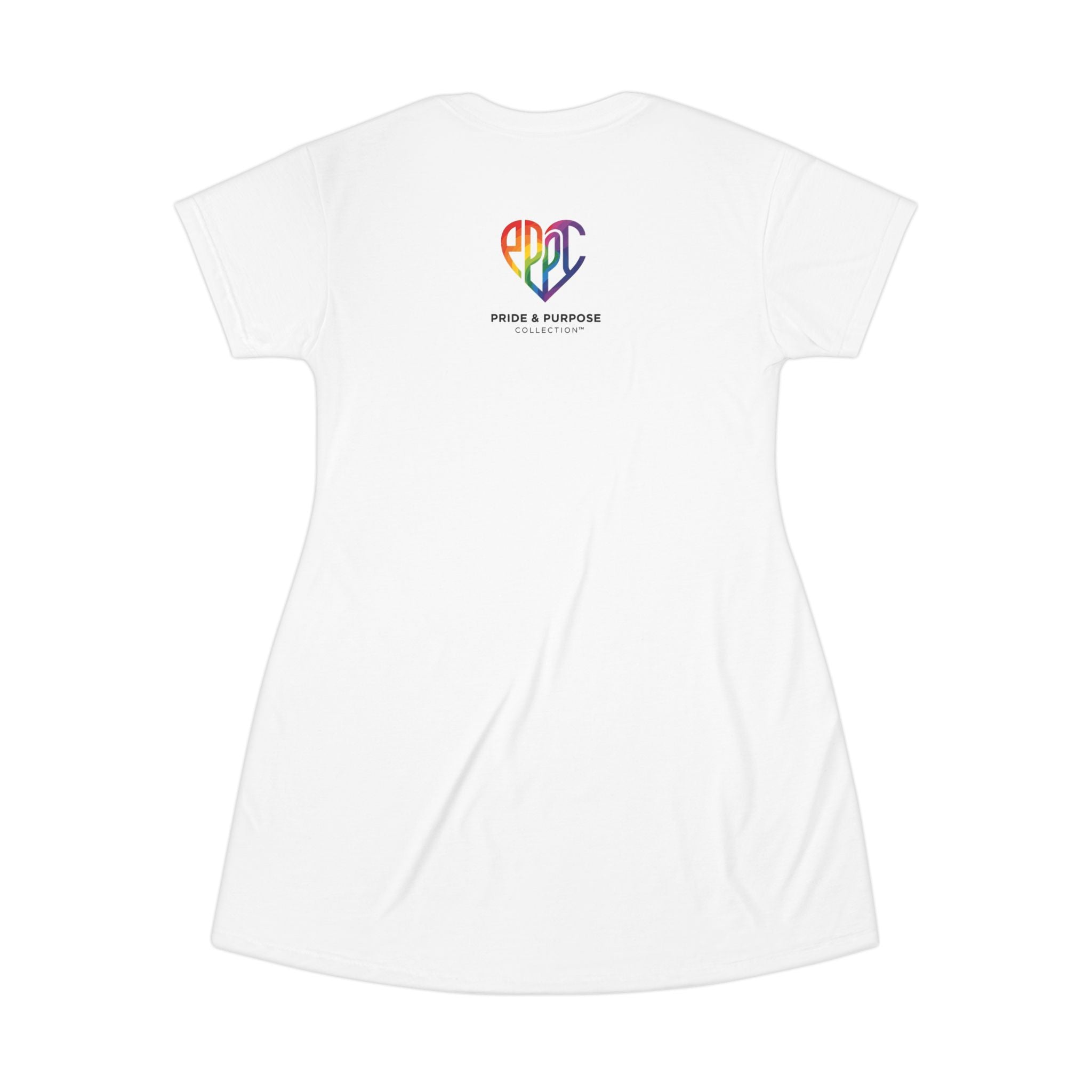 And God Said; Let There Be Pride™ Premium T-Shirt Dress | LGBTQ+ Faith Apparel