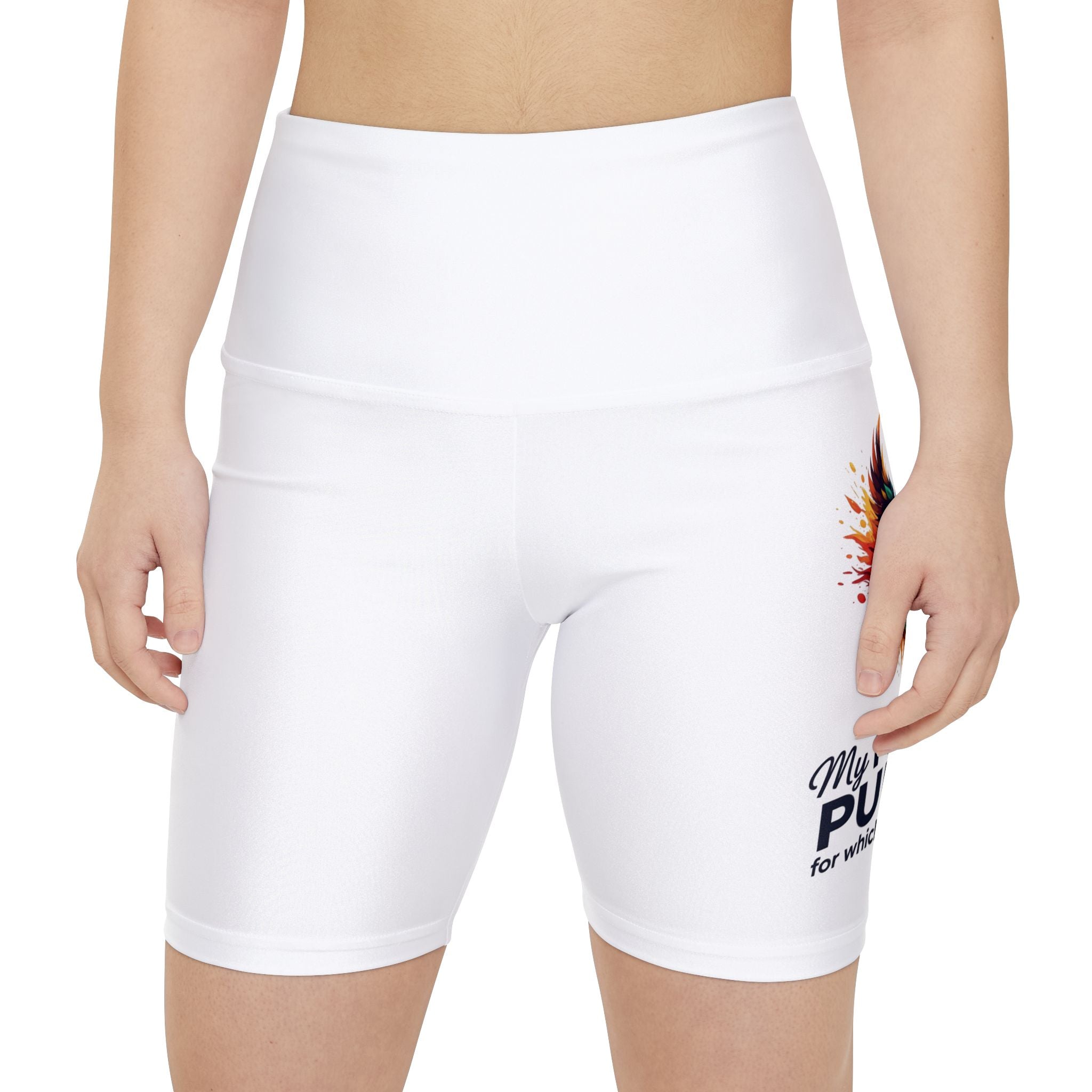 My Pride & My Purpose™ Phoenix Heart LGBTQ+ Workout Shorts | Pride Affirmation