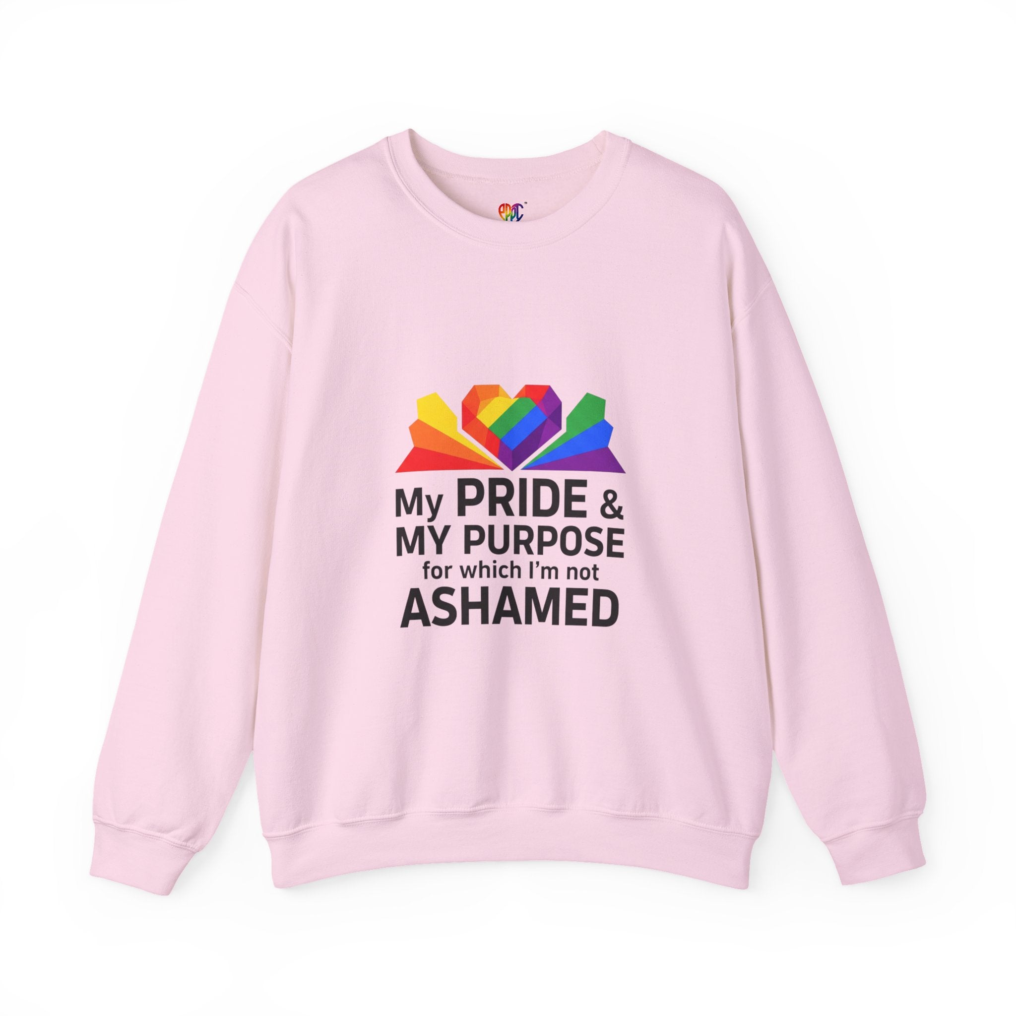 My Pride & My Purpose™ Heavy Blend Crewneck Sweatshirt | LGBTQ+ Pride