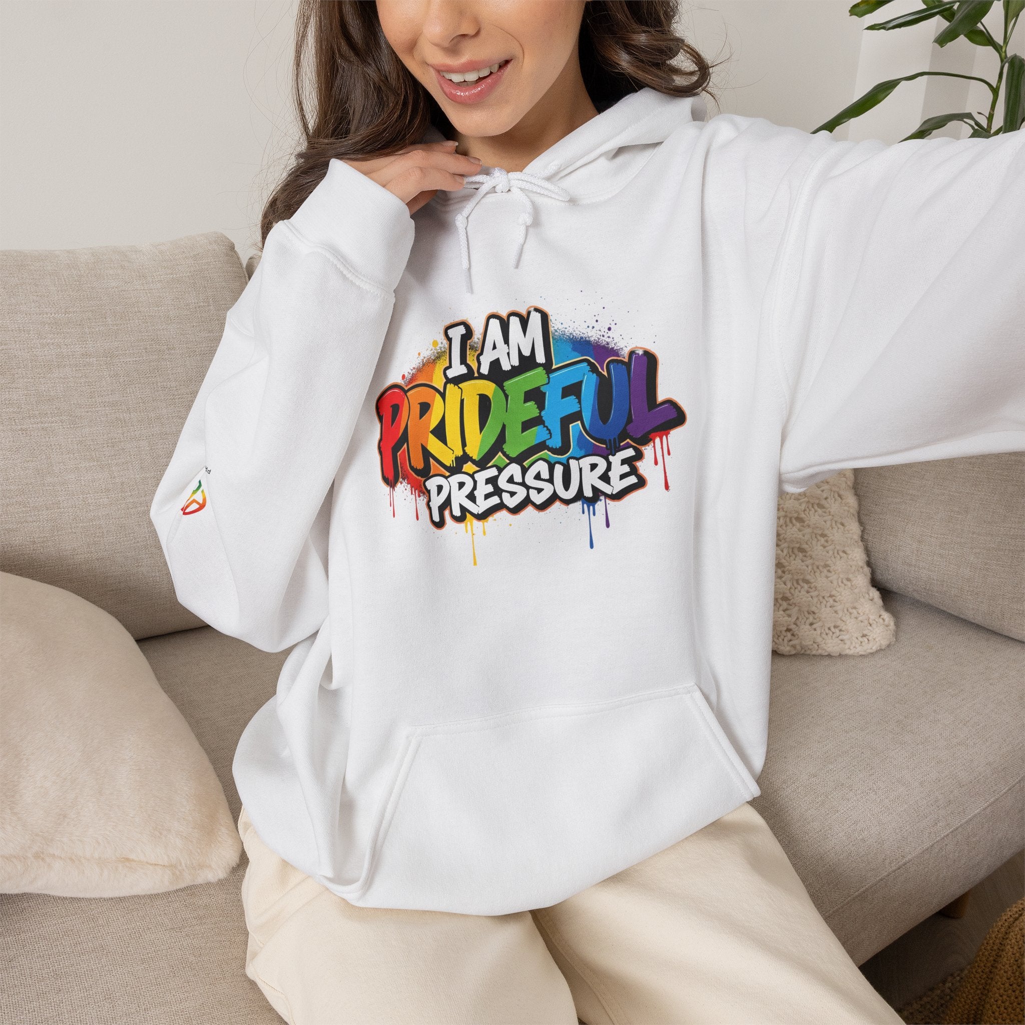 I Am Prideful Pressure™ Premium Unisex Hoodie | LGBTQ+ Pride Affirmation
