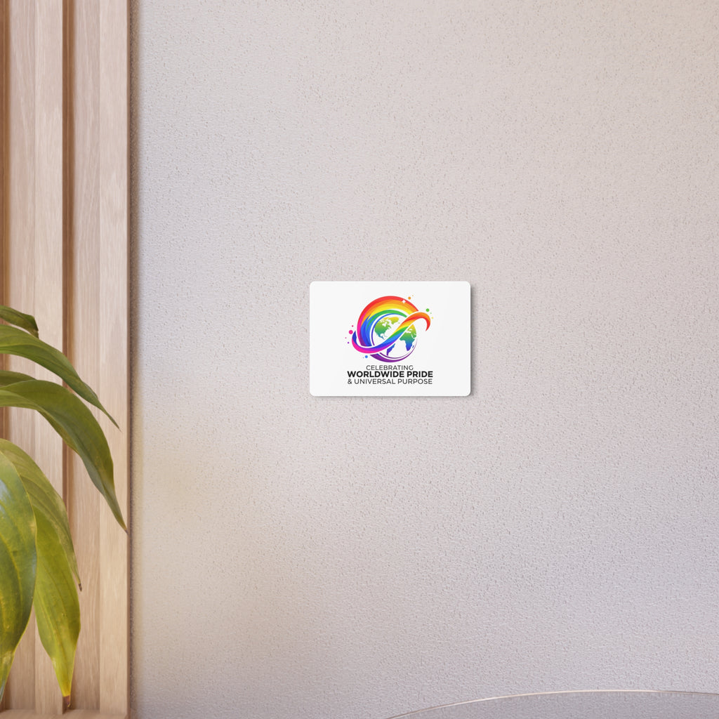 Celebrating Worldwide Pride™ Premium Metal Sign | Pride Affirmation