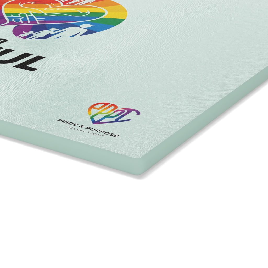 I Am a Prideful Parent™ Premium Glass Cutting Board