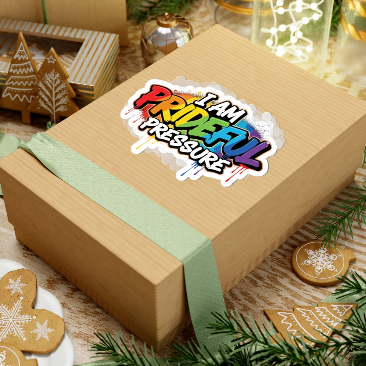 I Am Prideful Pressure™ Premium Kiss-Cut Stickers | Pride Affirmation