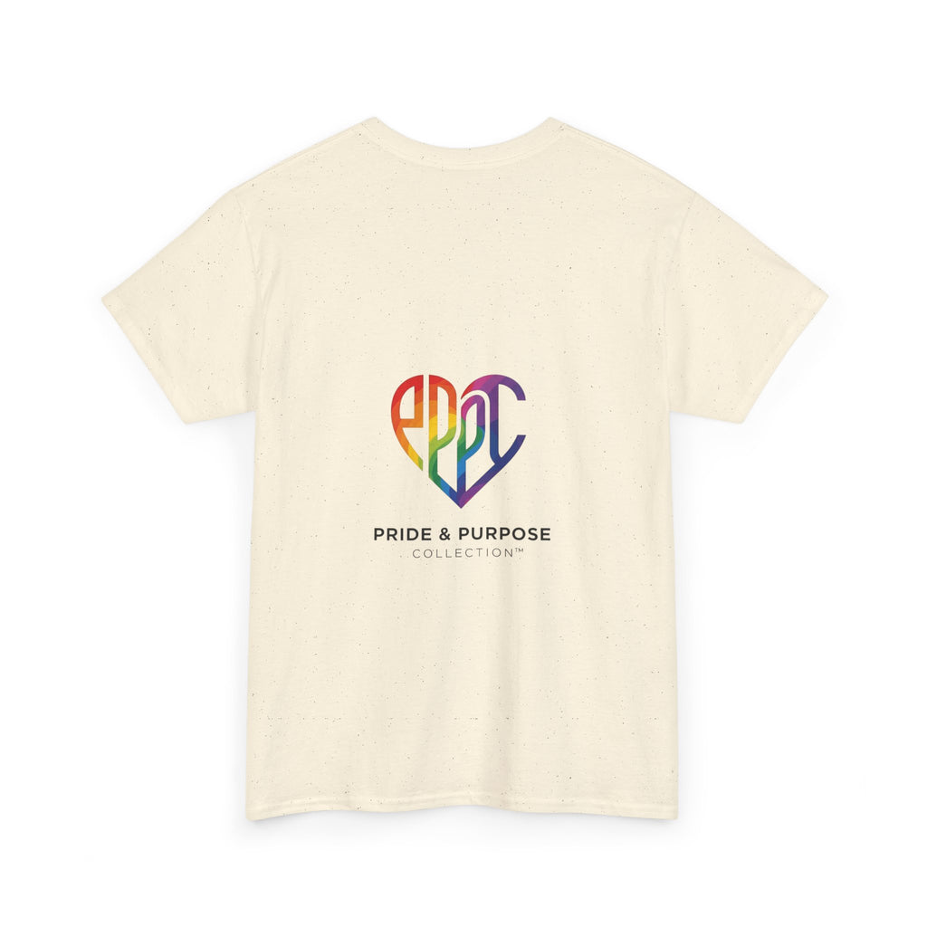 My Pride & My Purpose™ Phoenix Heart Heavy Cotton T-Shirt | LGBTQ+ Pride