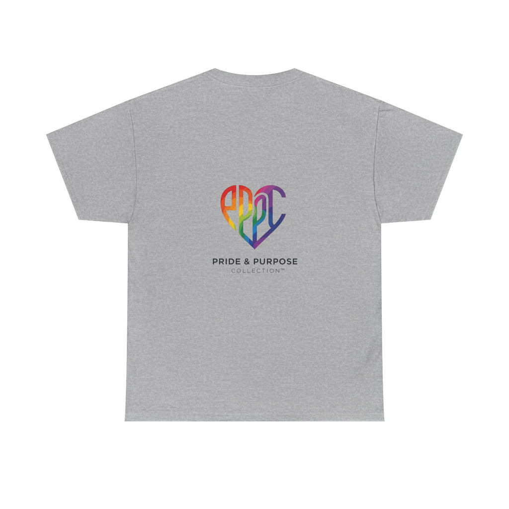 My Pride & My Purpose™ Phoenix Heart Heavy Cotton T-Shirt | LGBTQ+ Pride