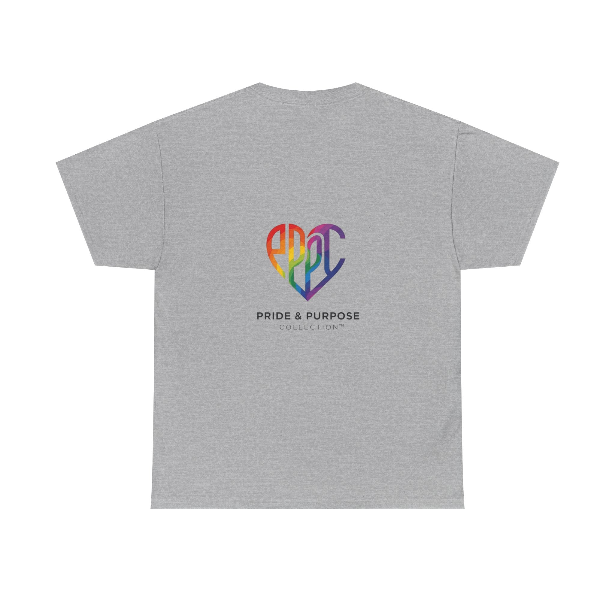 My Pride & My Purpose™ Phoenix Heart Heavy Cotton T-Shirt | LGBTQ+ Pride