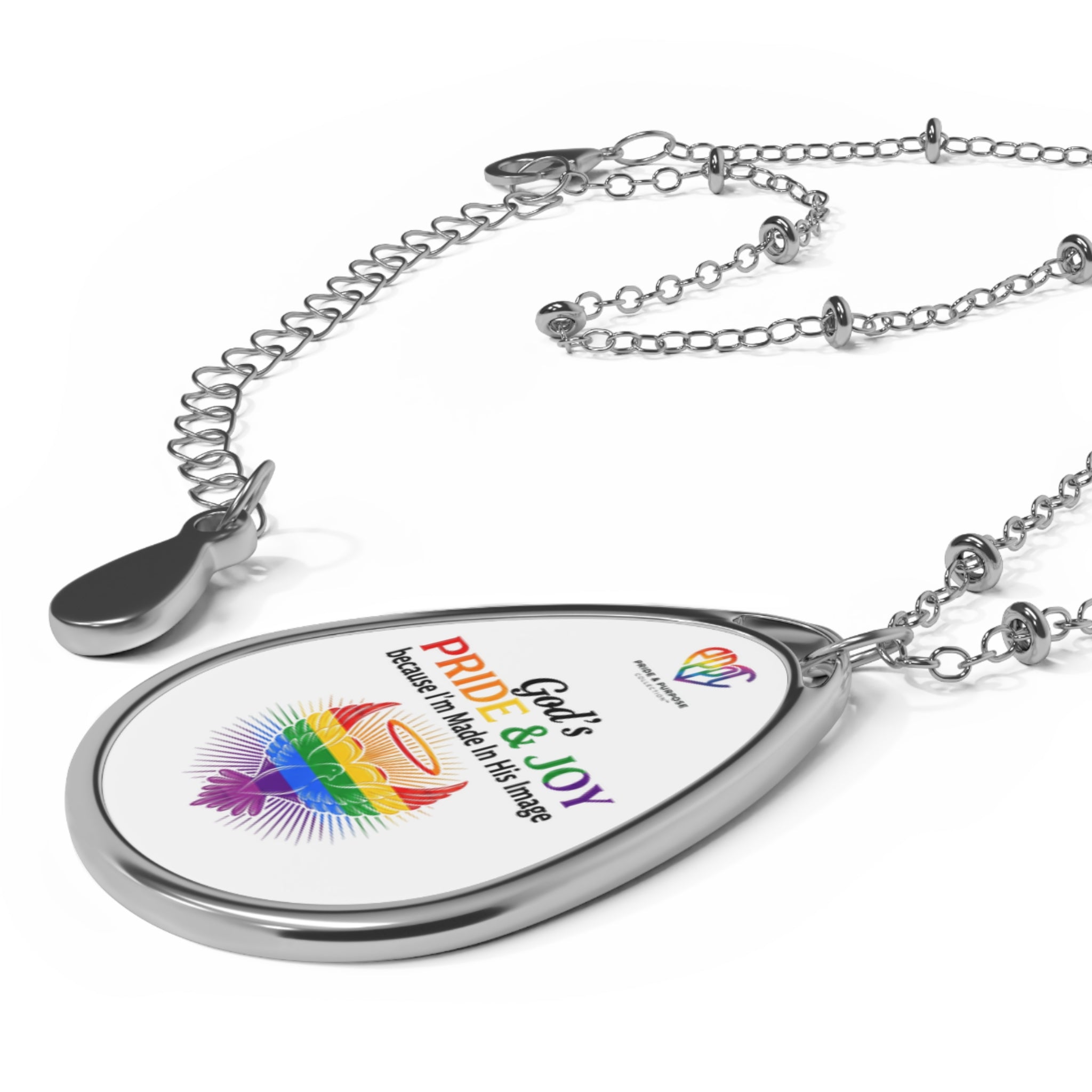 God's Pride & Joy™ Premium Oval Pendant Necklace