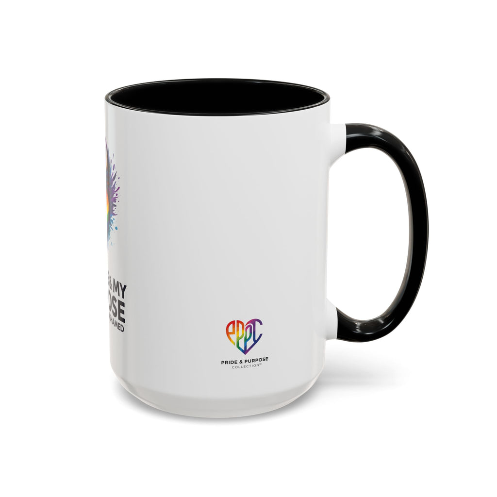 My Pride & My Purpose™ Premium Accent Coffee Mug | LGBTQ+ Pride Drinkware