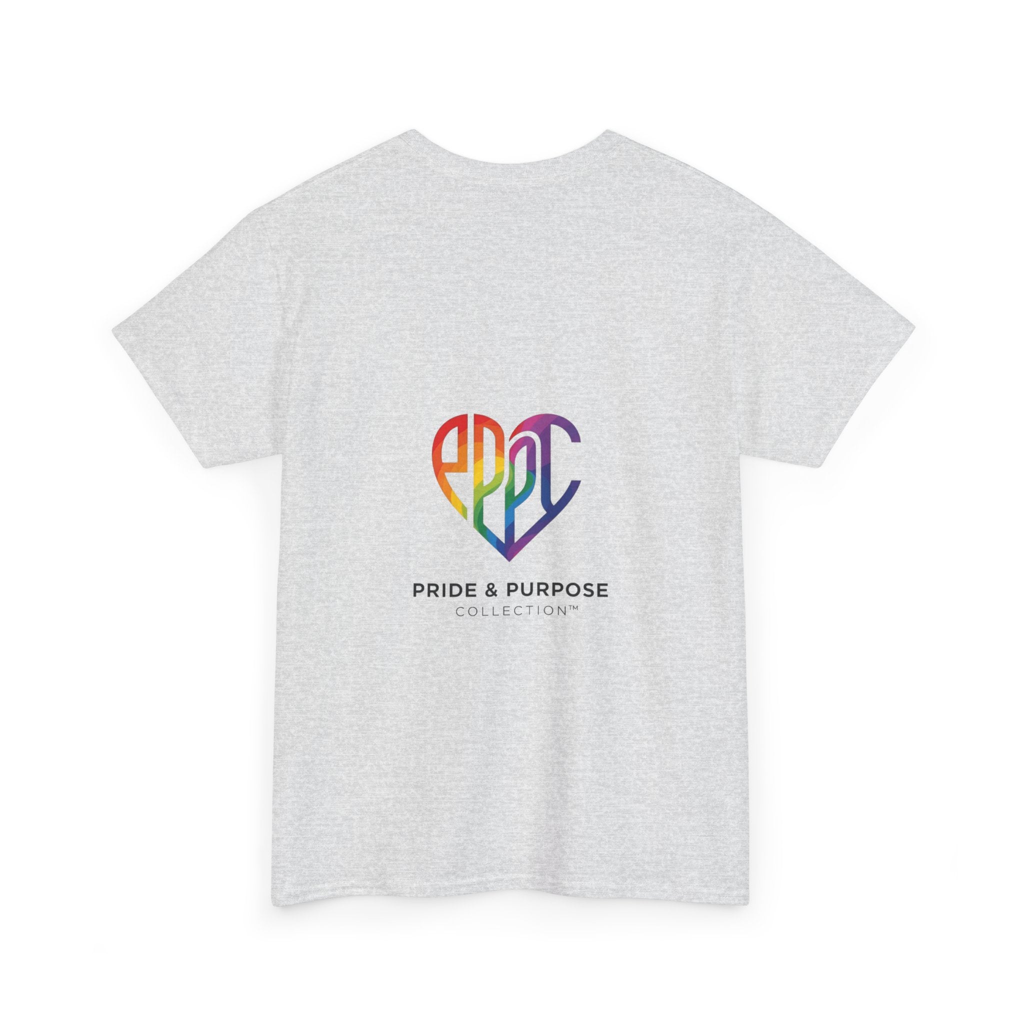 My Pride & My Purpose™ Phoenix Heart Heavy Cotton T-Shirt | LGBTQ+ Pride