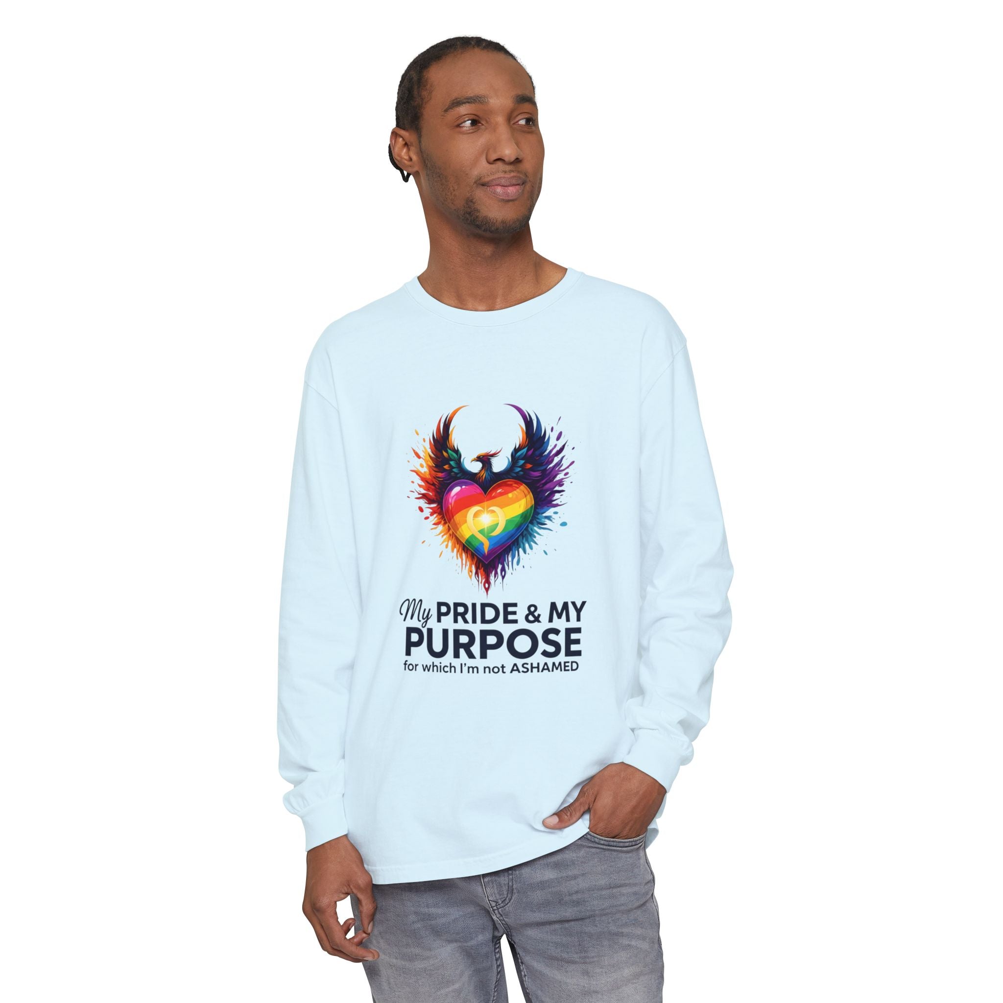 My Pride & My Purpose™ Premium Unisex Long Sleeve T-Shirt | LGBTQ+ Pride