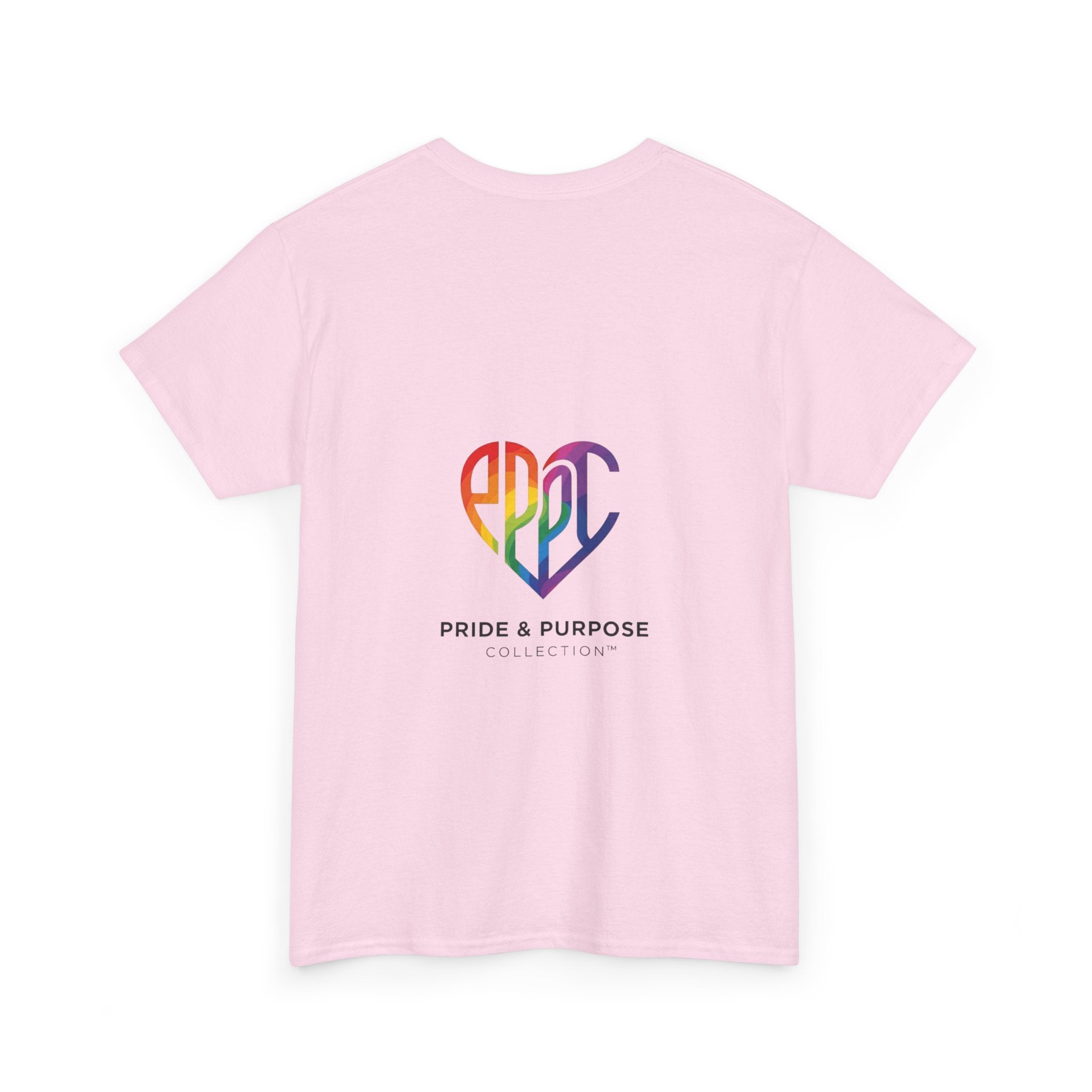 My Pride & My Purpose™ Phoenix Heart Heavy Cotton T-Shirt | LGBTQ+ Pride