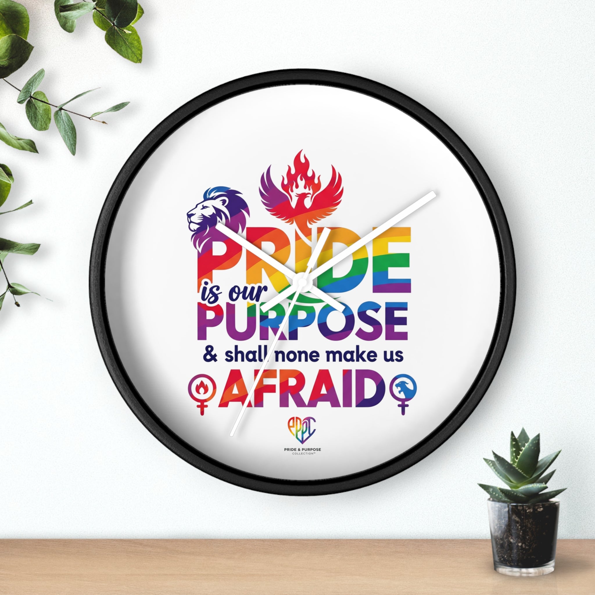 Pride Is Our Purpose™ Premium Inspirational Wall Clock