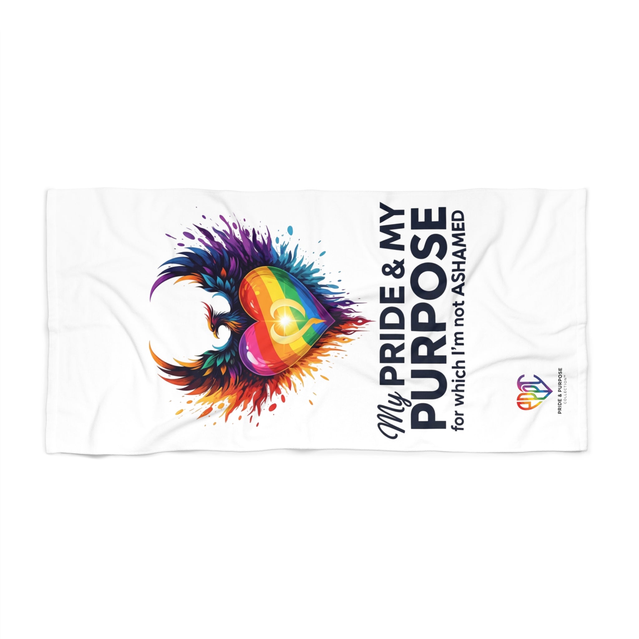 My Pride & My Purpose™ Premium Beach Towel | LGBTQ+ Pride