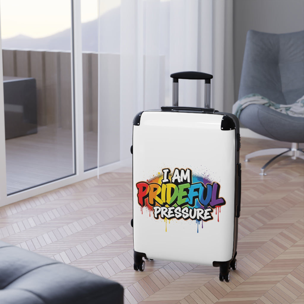 I Am Prideful Pressure™ Premium Carry-On Luggage | LGBTQ+ Pride