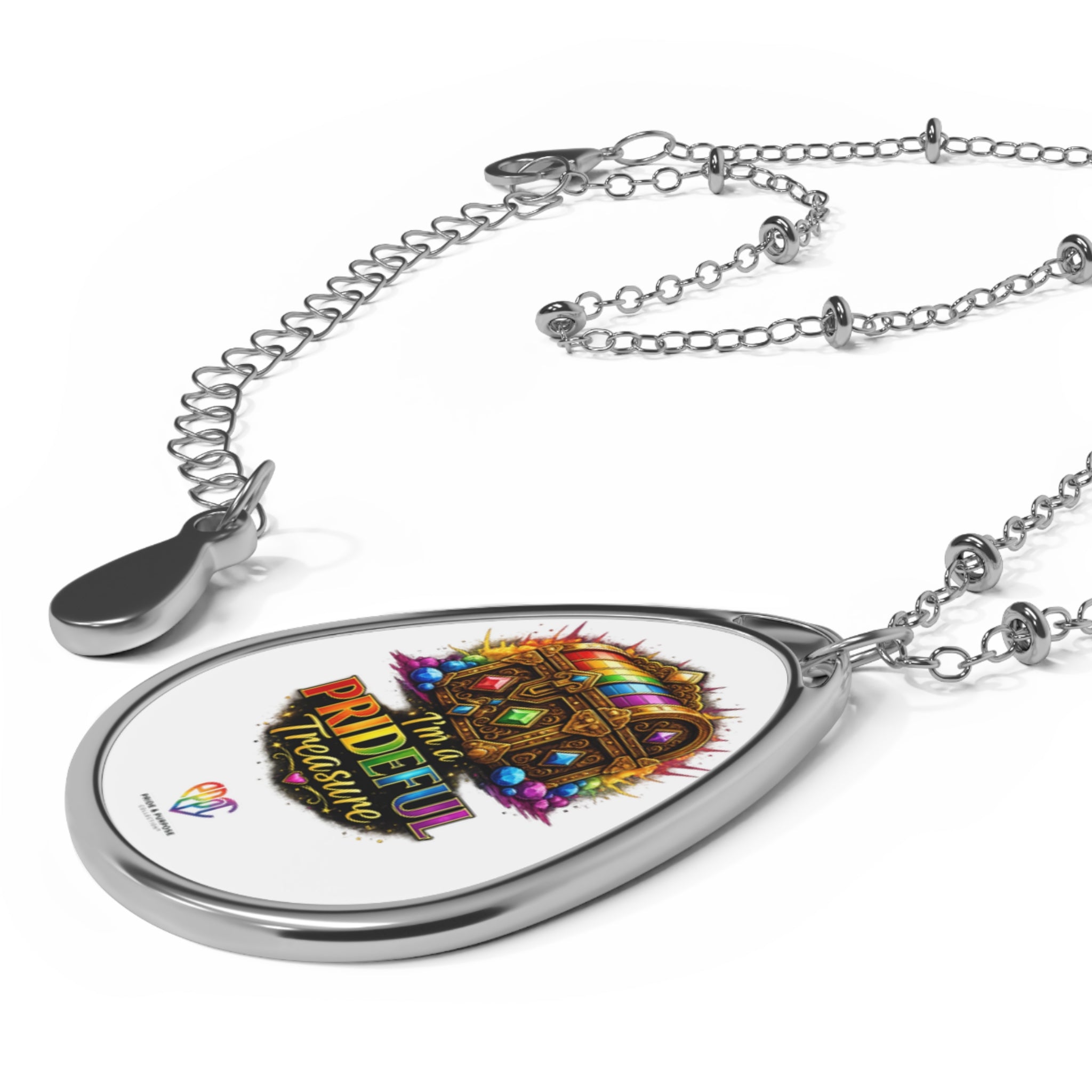 I'm a Prideful Treasure™ Premium Oval Pendant Necklace