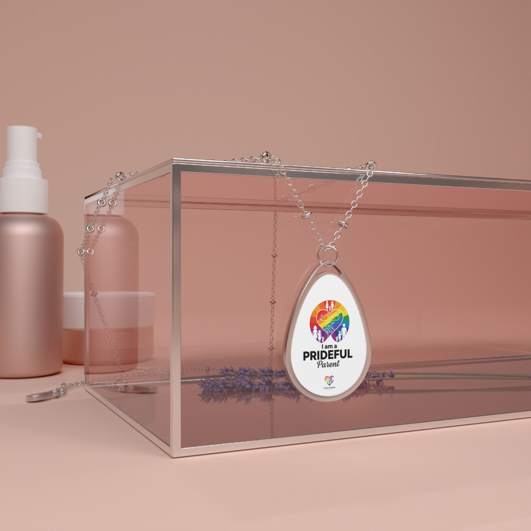 I Am a Prideful Parent™ Premium Oval Pendant Necklace