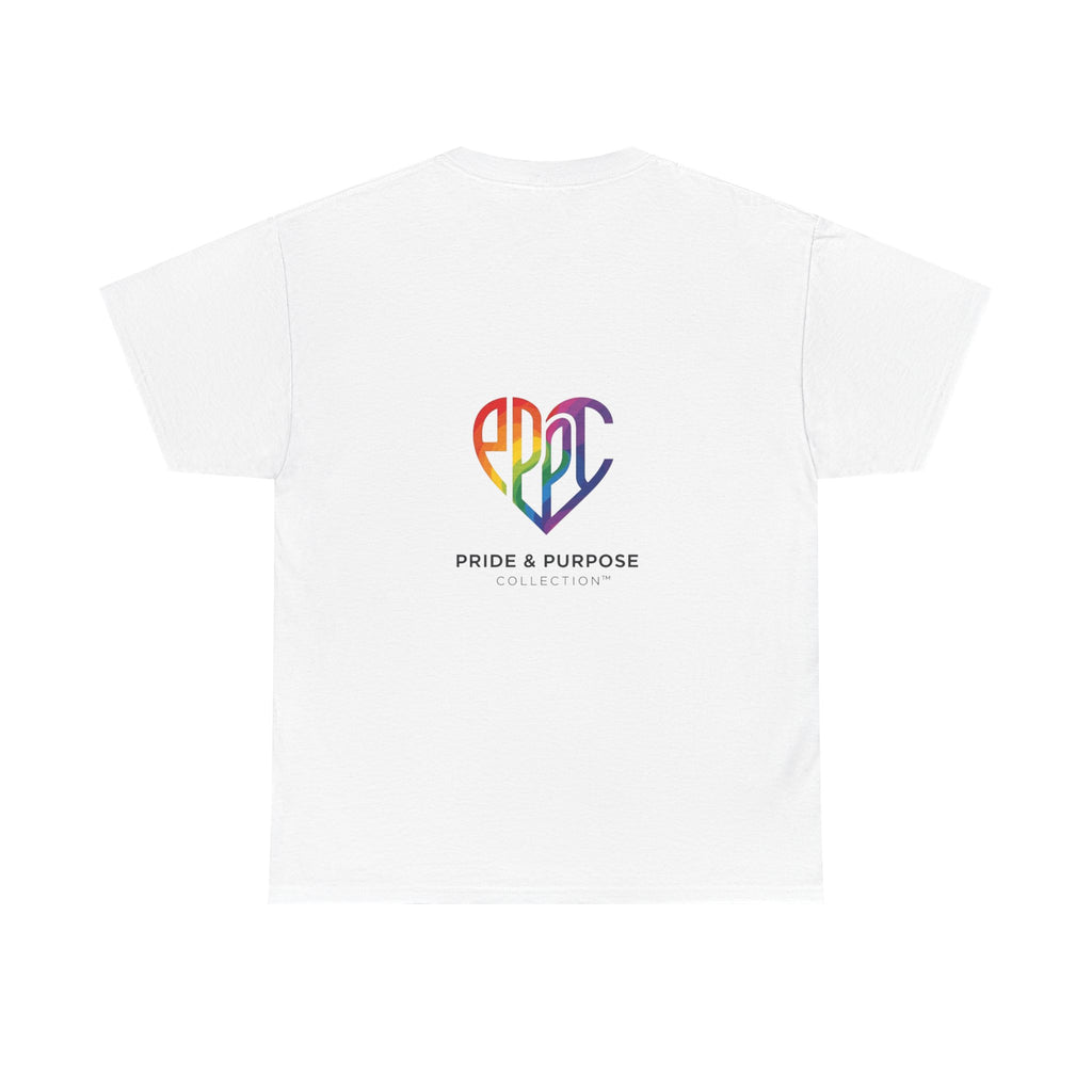 My Pride & My Purpose™ Phoenix Heart Heavy Cotton T-Shirt | LGBTQ+ Pride
