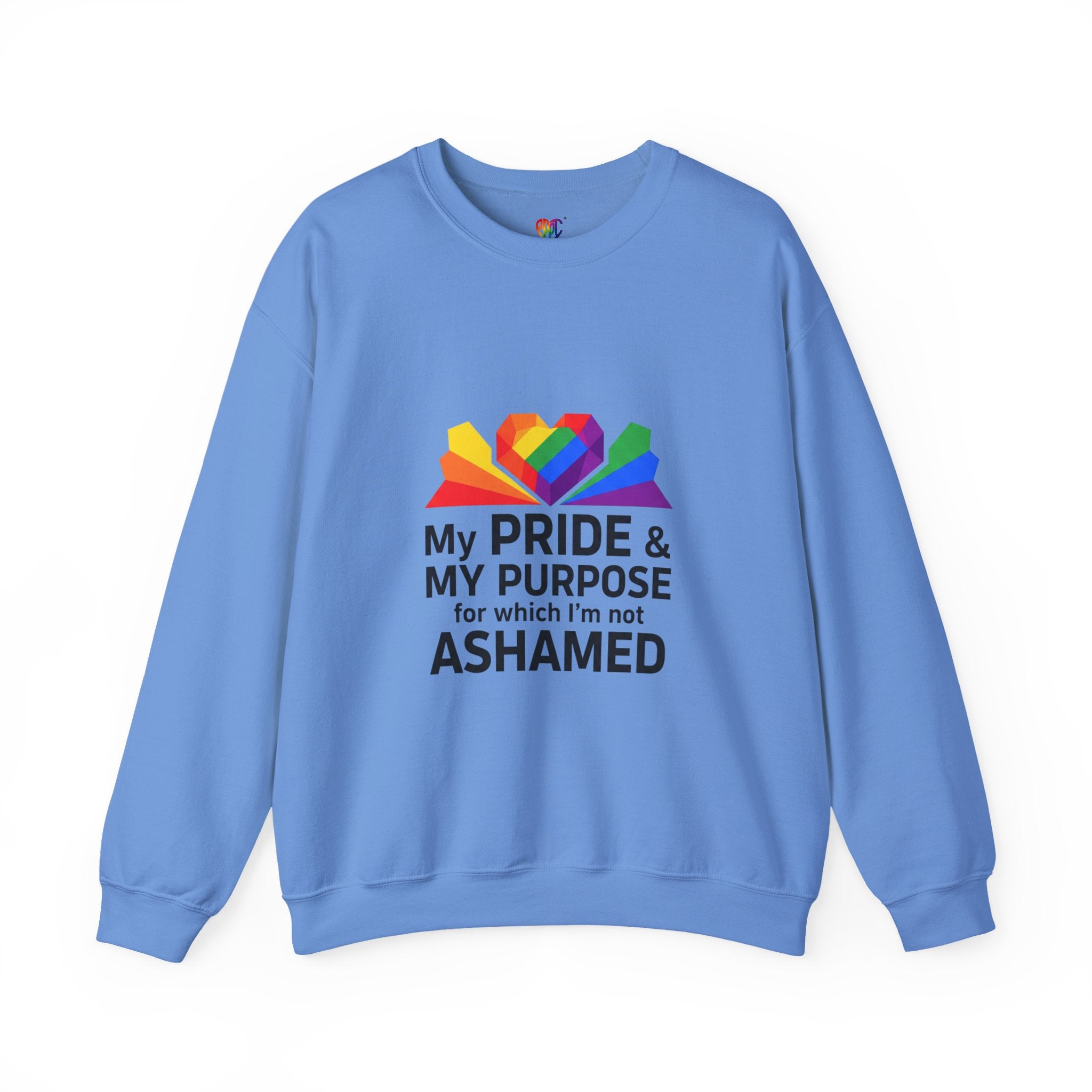My Pride & My Purpose™ Heavy Blend Crewneck Sweatshirt | LGBTQ+ Pride