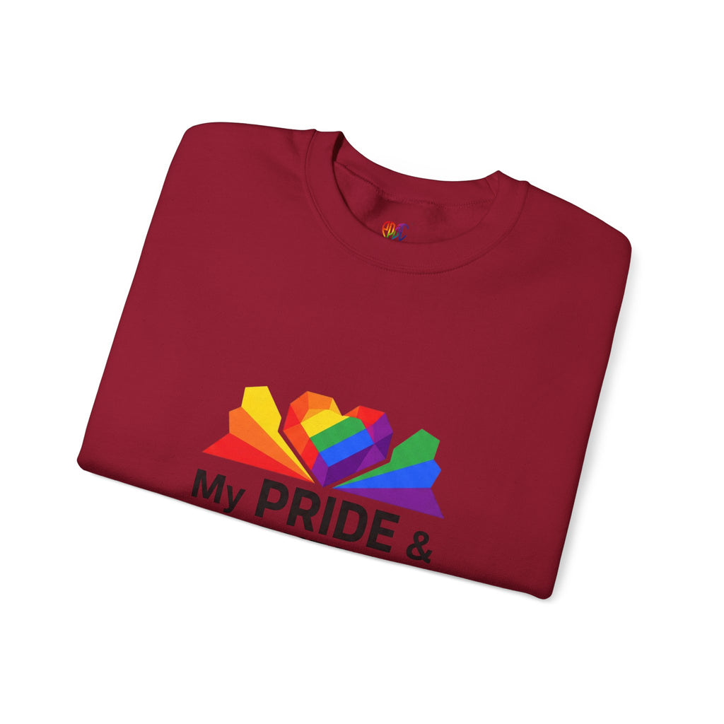 My Pride & My Purpose™ Heavy Blend Crewneck Sweatshirt | LGBTQ+ Pride