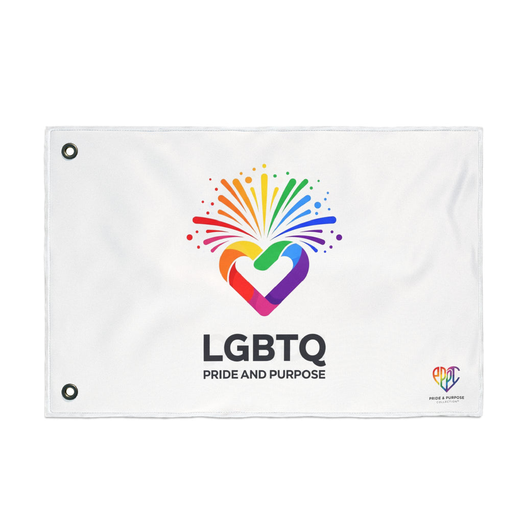 LGBTQ Pride and Purpose™ Premium Double Sided House Flag