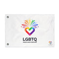 LGBTQ Pride and Purpose™ Premium Double Sided House Flag