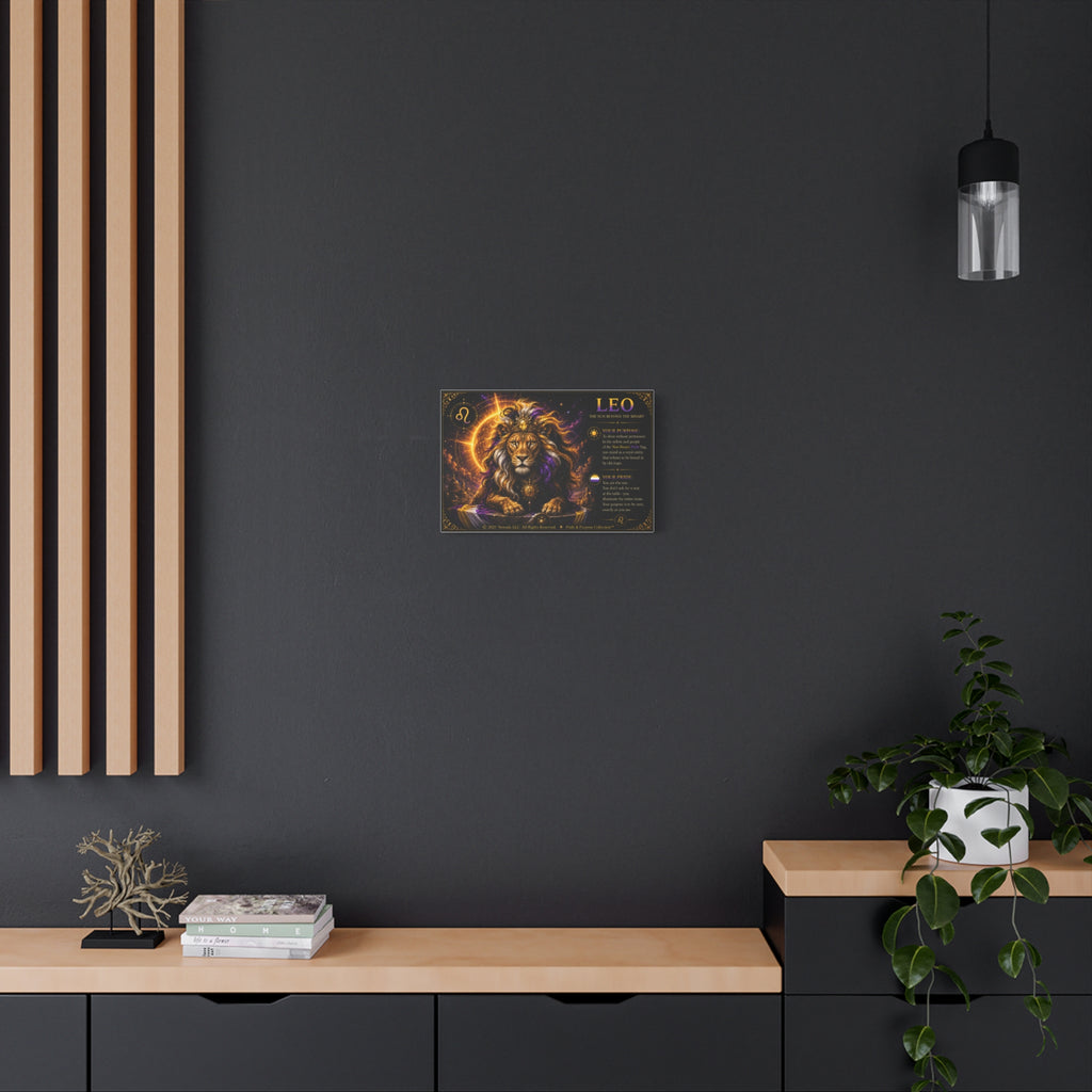 Pride of Birth™ LEO  The Sun Beyond the Binary Matte Canvas Print Wall Art