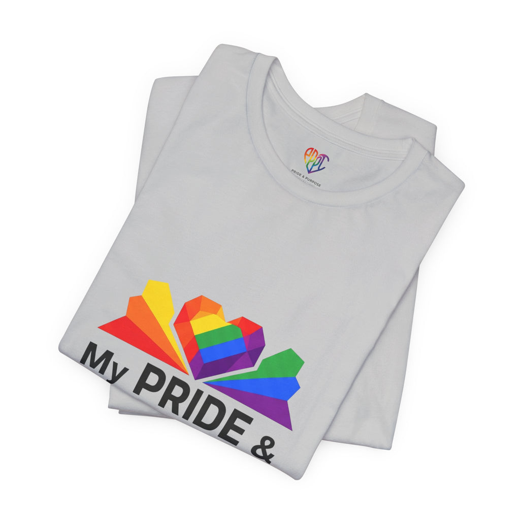 My Pride & My Purpose™ Heavyweight Unisex Tee | LGBTQ+ Pride