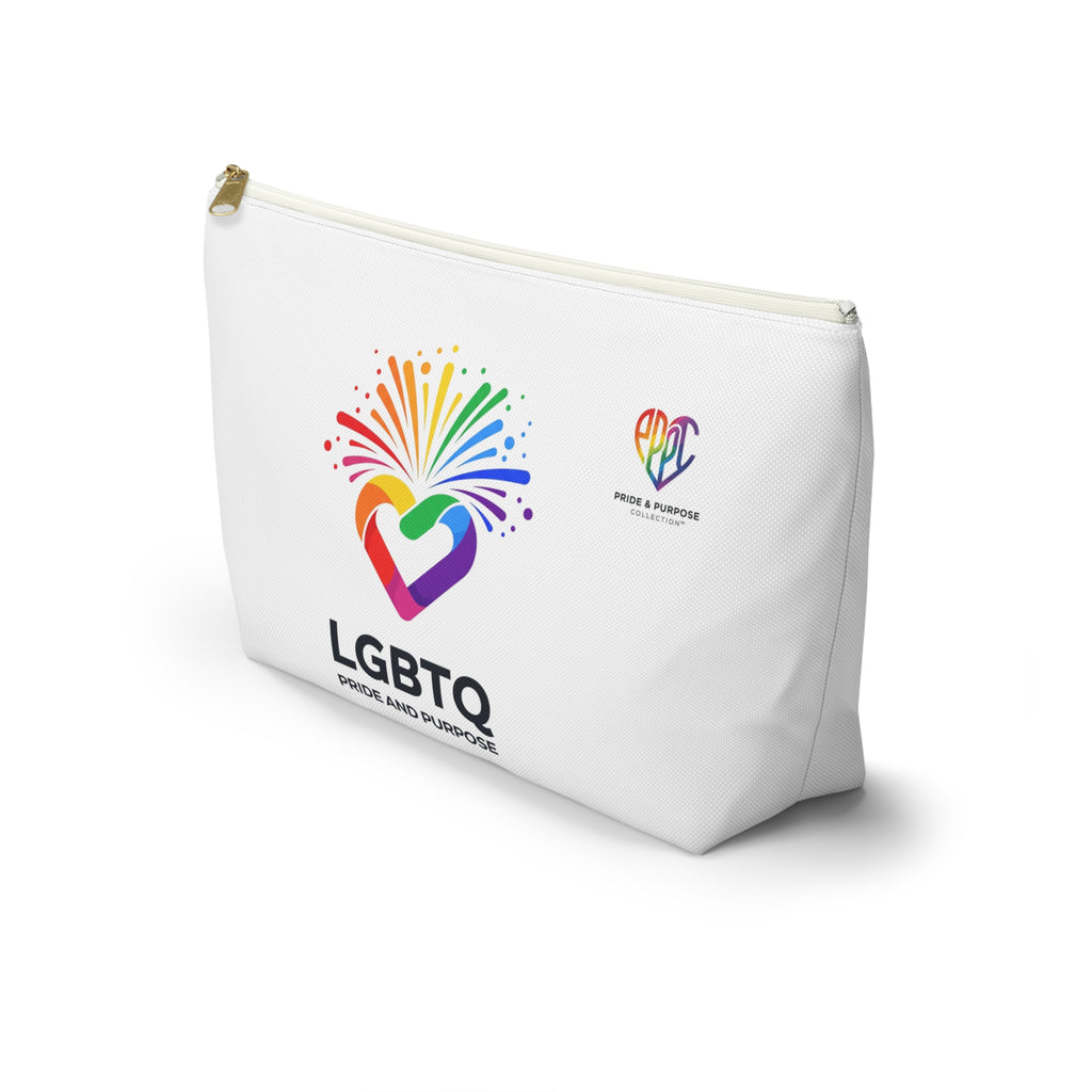 Pride & Purpose LGBTQ+ Celebration Heart Travel Pouch