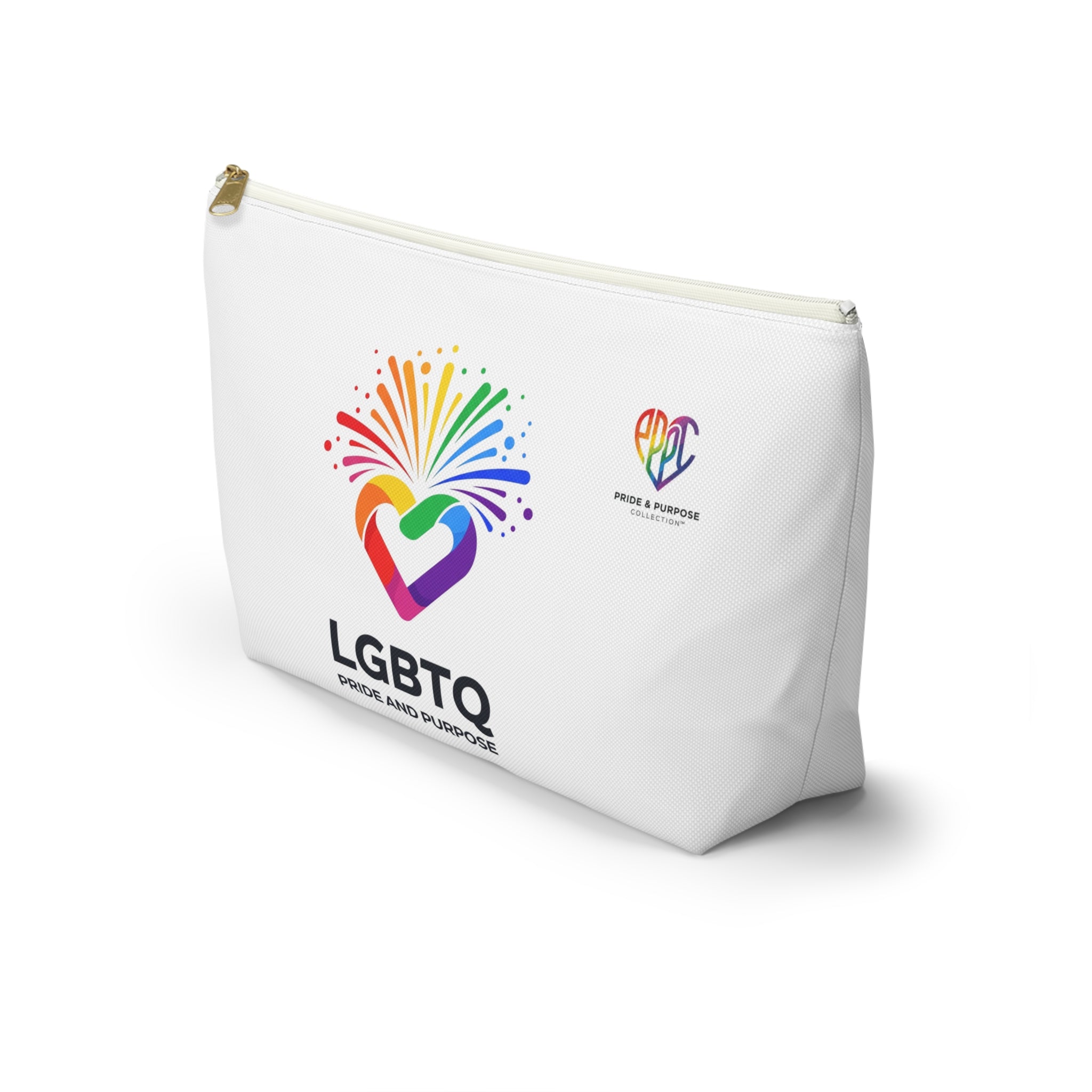 Pride & Purpose LGBTQ+ Celebration Heart Travel Pouch