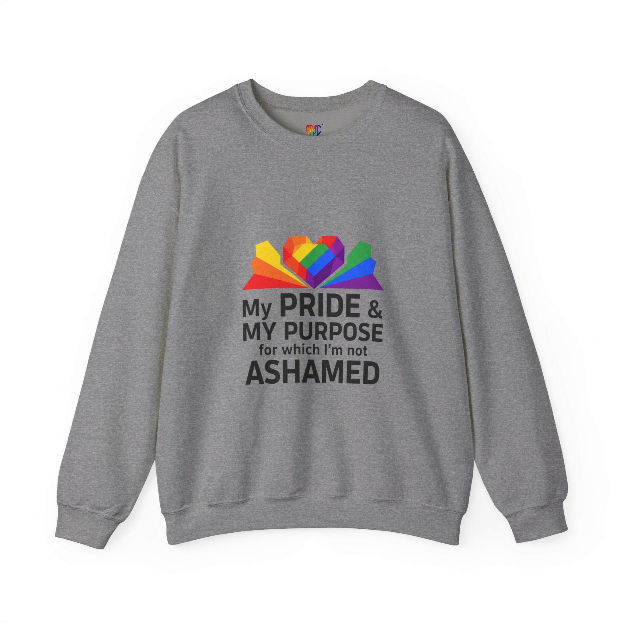 My Pride & My Purpose™ Heavy Blend Crewneck Sweatshirt | LGBTQ+ Pride