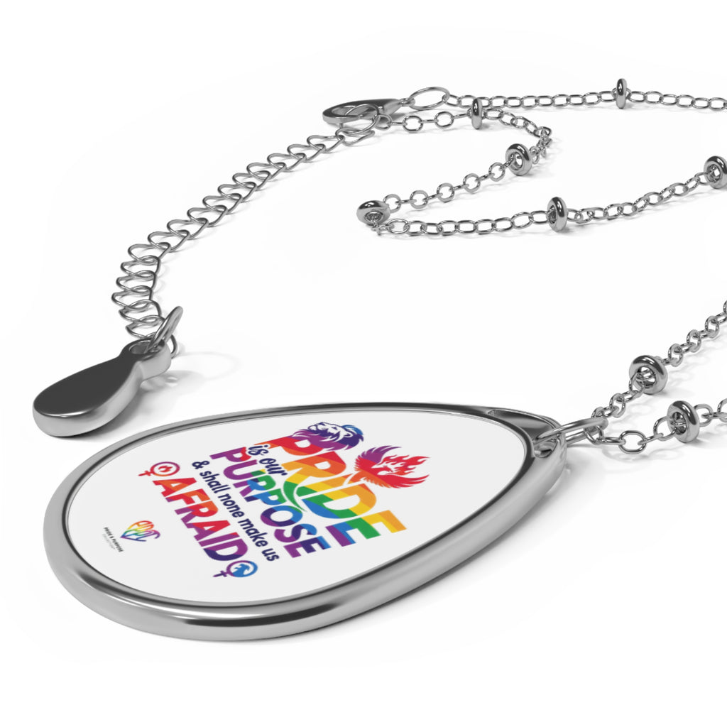 Pride Is Our Purpose™ Premium Oval Pendant Necklace
