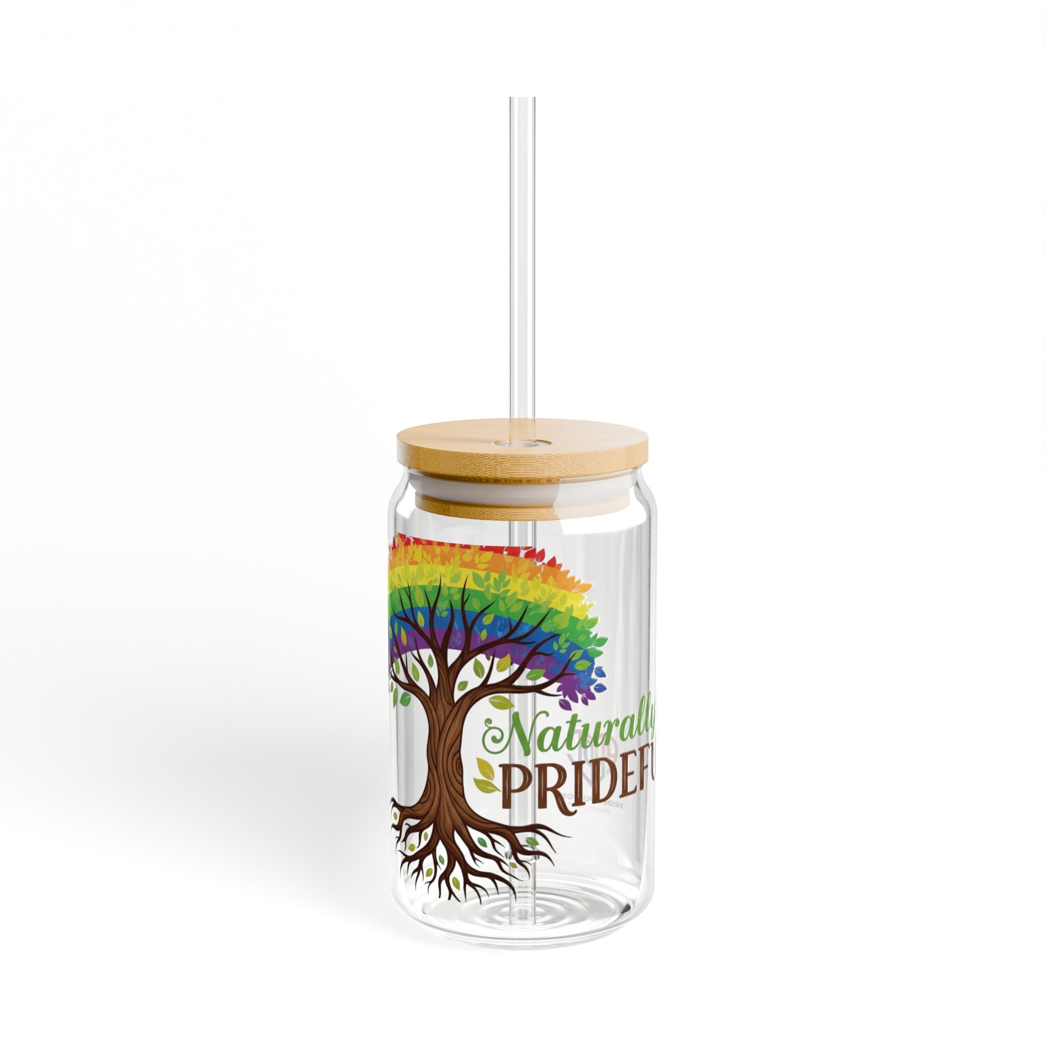 Naturally Prideful™ LGBTQ+ 16oz Sipper Glass