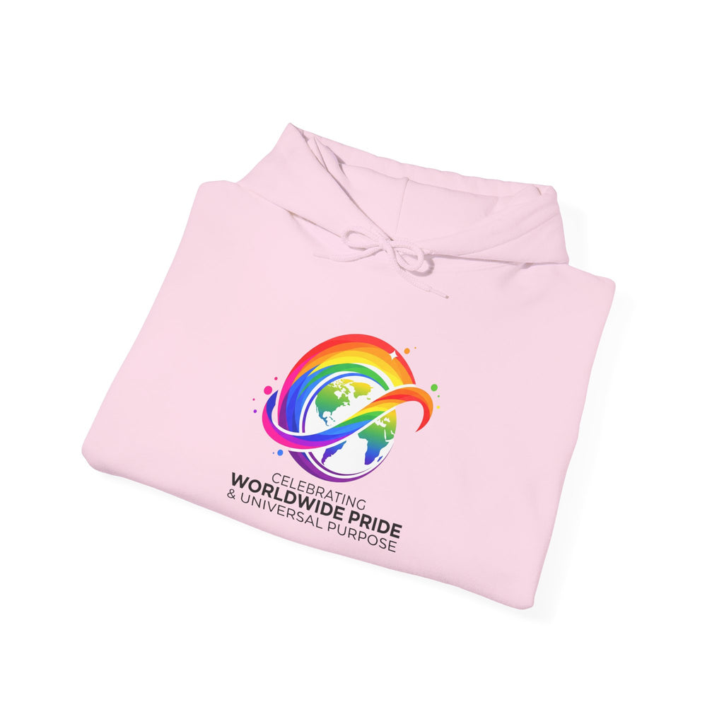 Celebrating Worldwide Pride & Universal Purpose™ Heavy Blend Hoodie | Pride Affirmation