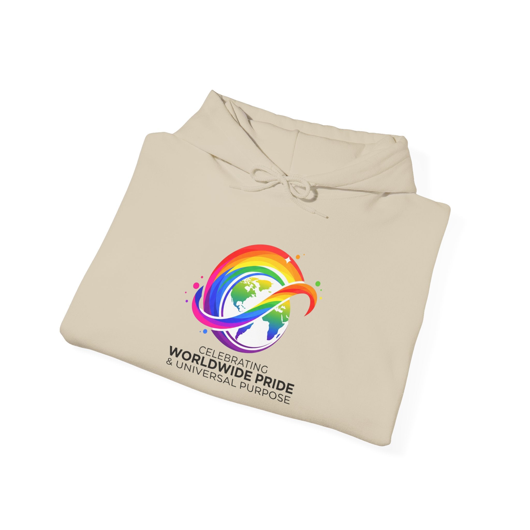 Celebrating Worldwide Pride & Universal Purpose™ Heavy Blend Hoodie | Pride Affirmation