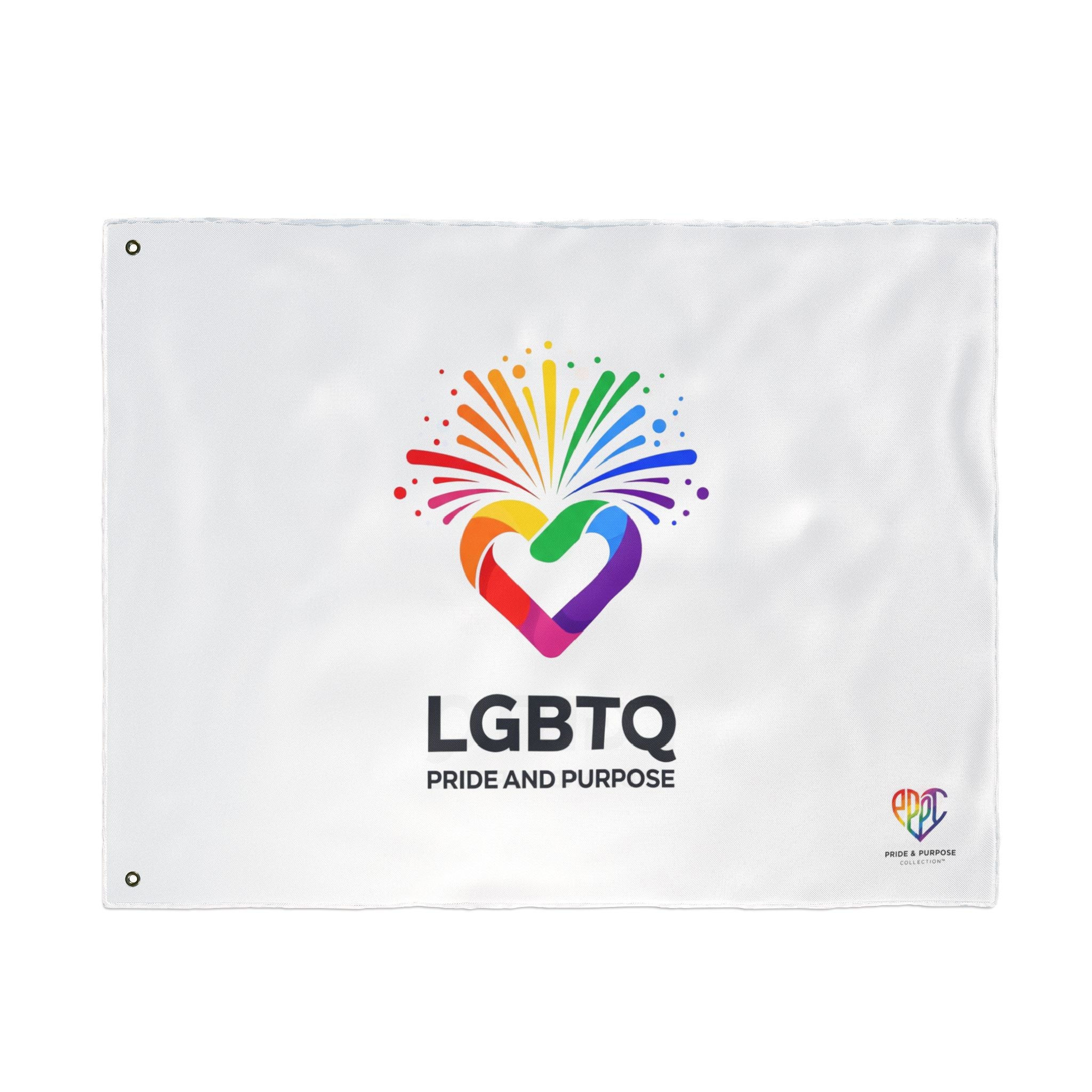 LGBTQ Pride and Purpose™ Premium Double Sided House Flag