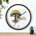 Naturally Prideful™ Rainbow Tree Inspirational Wall Clock