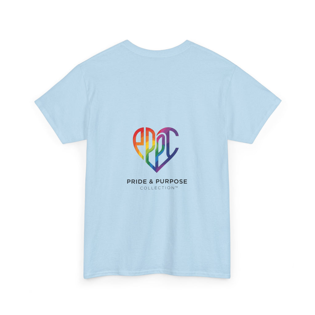 My Pride & My Purpose™ Phoenix Heart Heavy Cotton T-Shirt | LGBTQ+ Pride