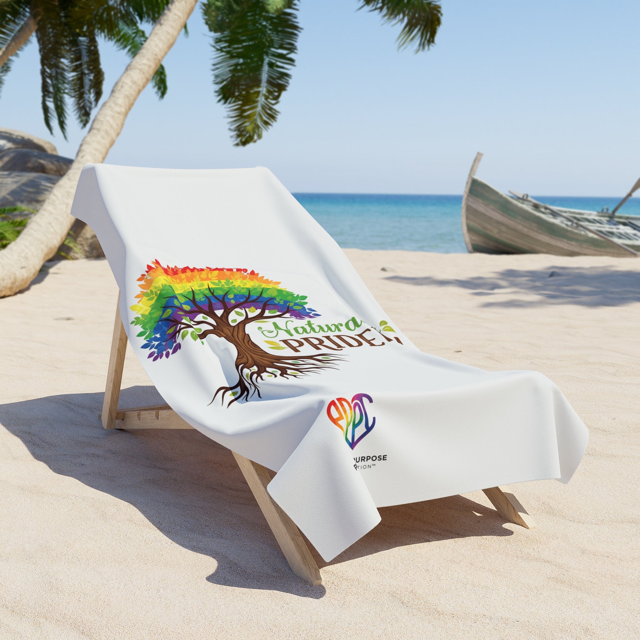 Naturally Prideful™ Premium Beach Towel | Pride & Purpose