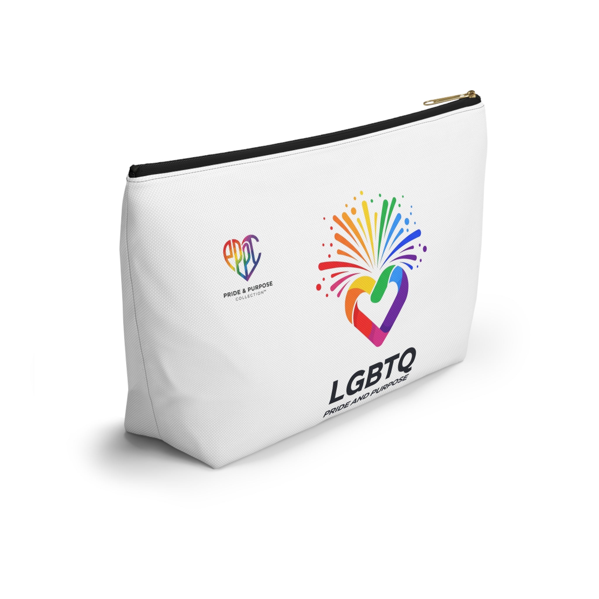 Pride & Purpose LGBTQ+ Celebration Heart Travel Pouch