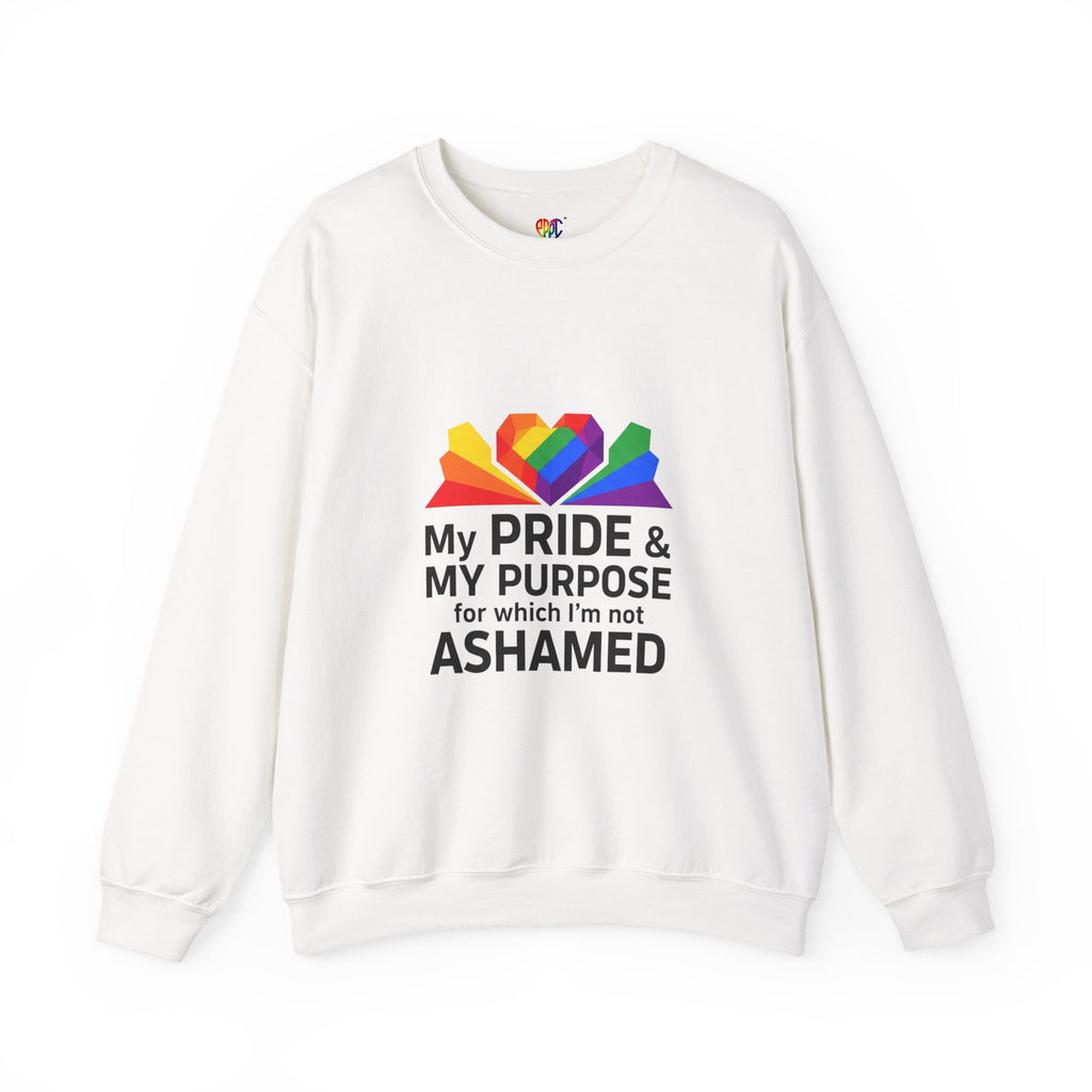 My Pride & My Purpose™ Heavy Blend Crewneck Sweatshirt | LGBTQ+ Pride