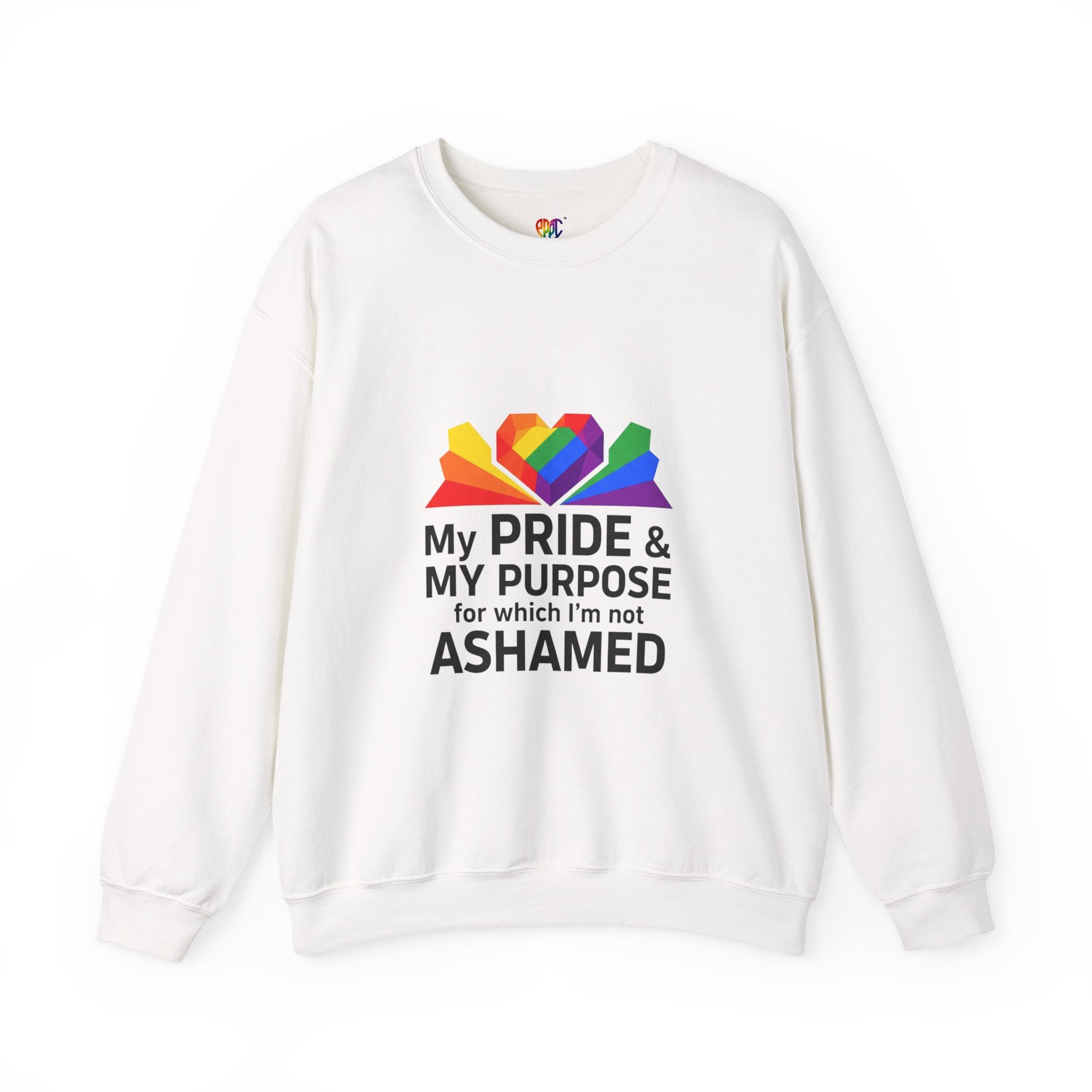 My Pride & My Purpose™ Heavy Blend Crewneck Sweatshirt | LGBTQ+ Pride