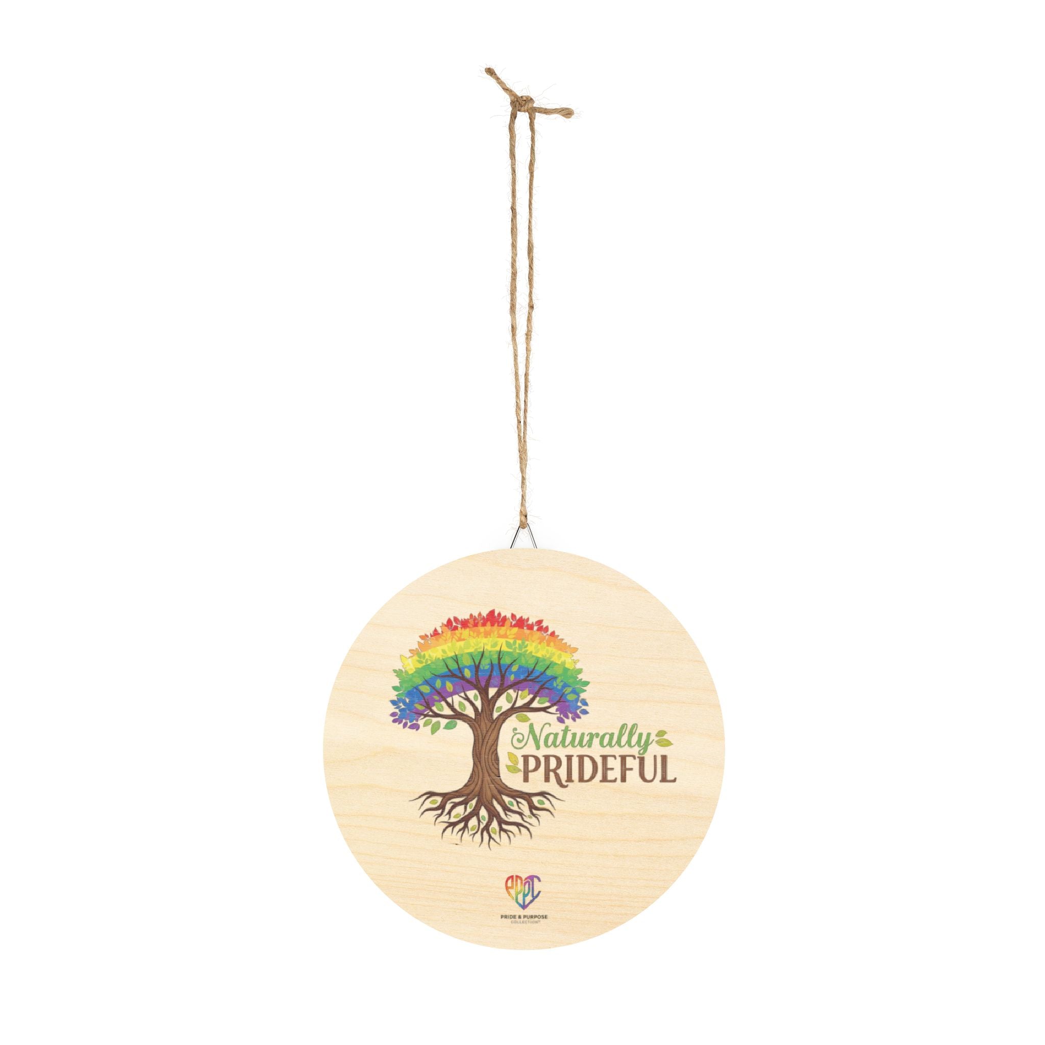 Naturally Prideful™ Wood Ornament