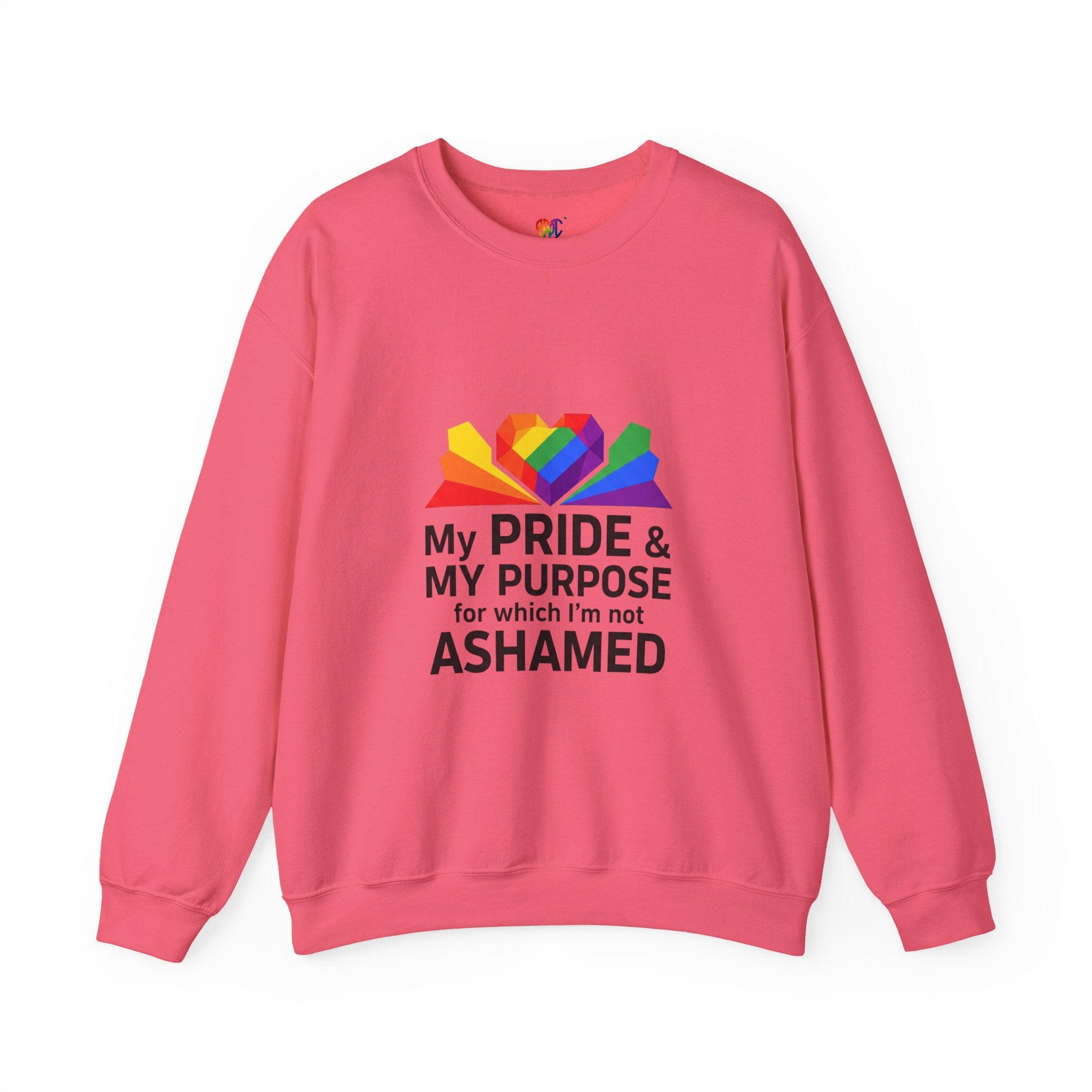 My Pride & My Purpose™ Heavy Blend Crewneck Sweatshirt | LGBTQ+ Pride