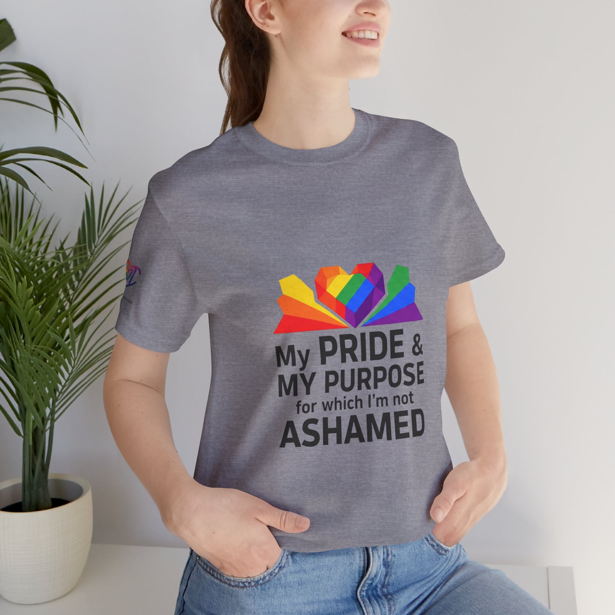 My Pride & My Purpose™ Heavyweight Unisex Tee | LGBTQ+ Pride