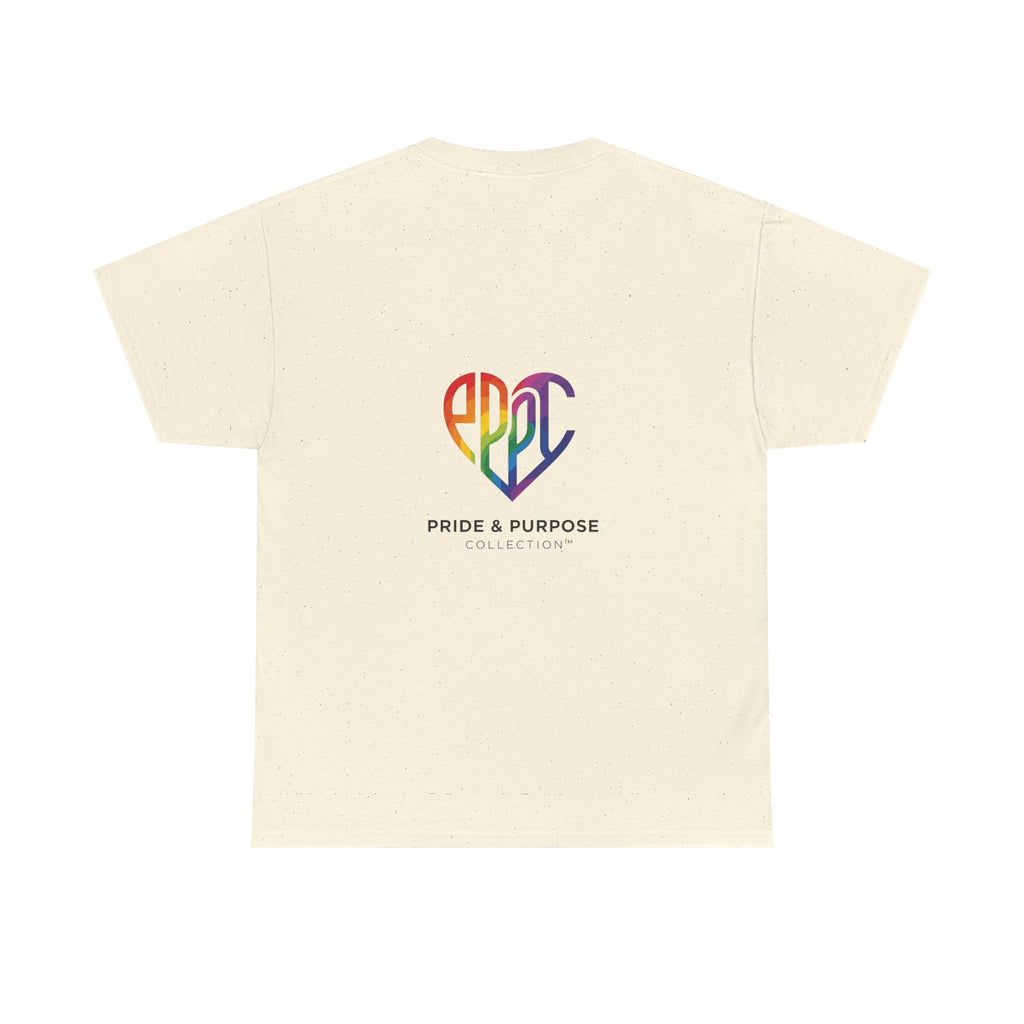 My Pride & My Purpose™ Phoenix Heart Heavy Cotton T-Shirt | LGBTQ+ Pride